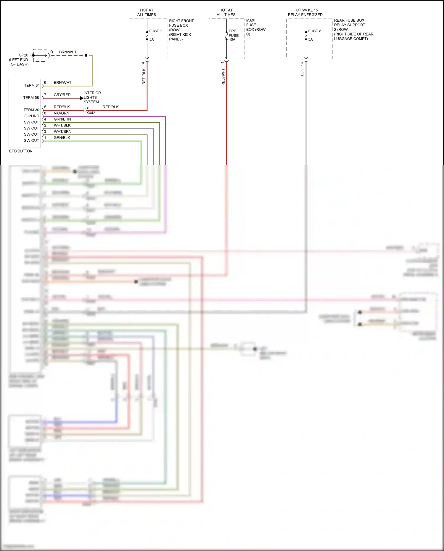 Wiring diagram switch 3 for Porsche 718 Boxster 982 (2016-2024) (1 of 4)
