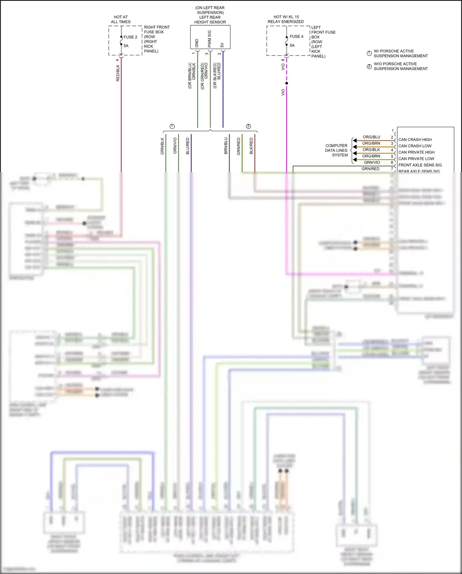 Wiring diagram switch 4 for Porsche 718 Boxster 982 (2016-2024) (2 of 4)