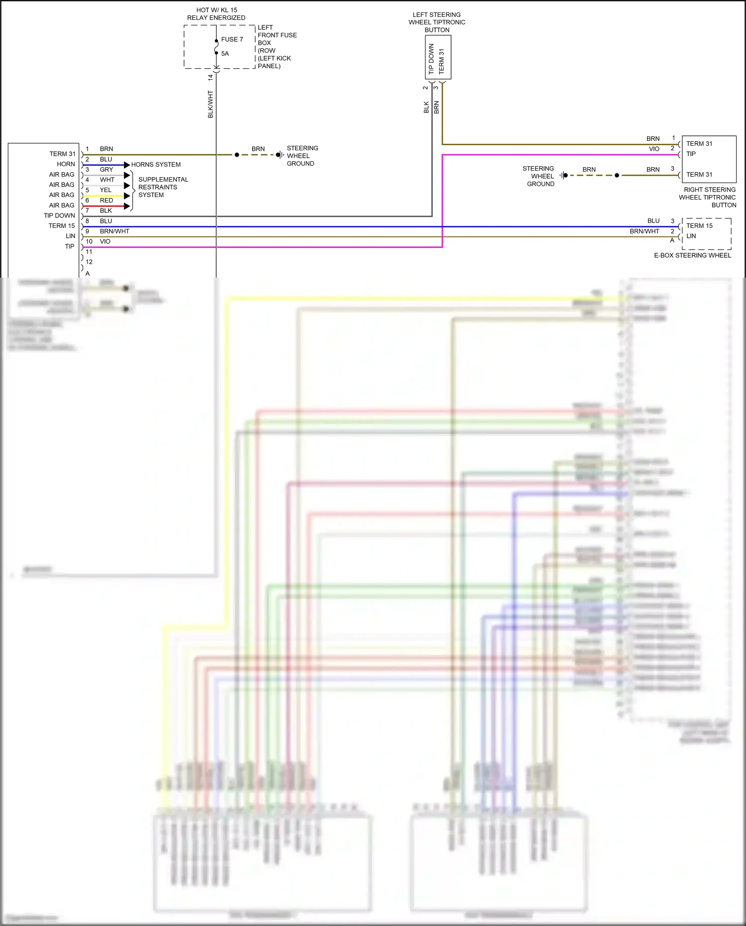 Wiring diagram tip-down for Porsche 718 Boxster 982 (2016-2024) (1 of 1)