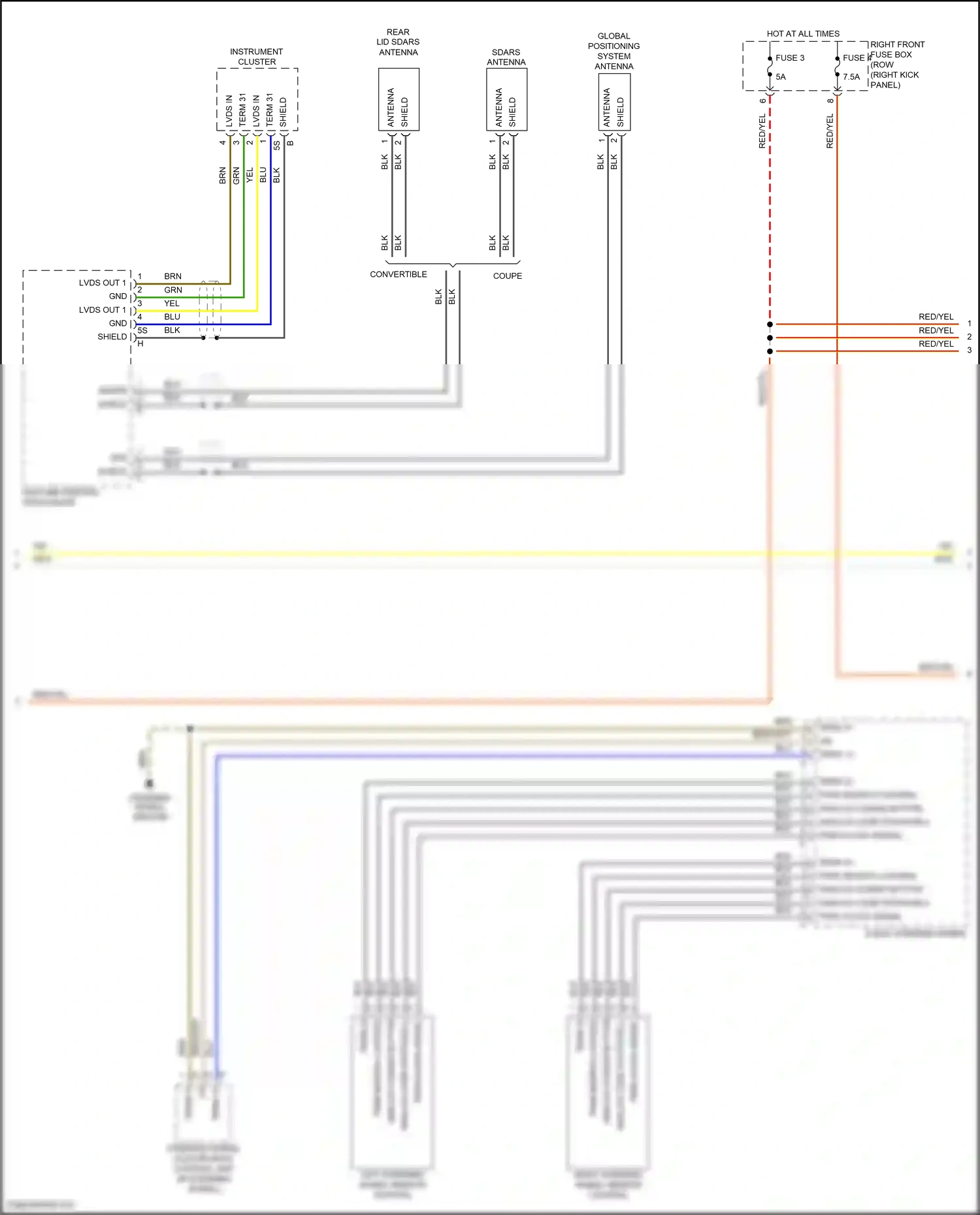 Porsche 718 Cayman S 982 (2016-2024) analog coding button wiring diagram  (2 of 5)