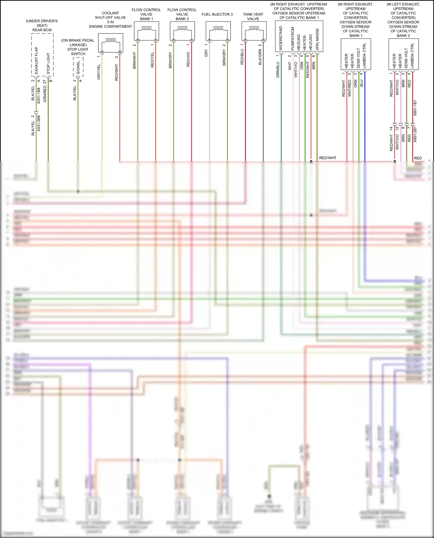 Porsche 718 Cayman S 982 (2016-2024) lambda ctrl wiring diagram  (1 of 1)