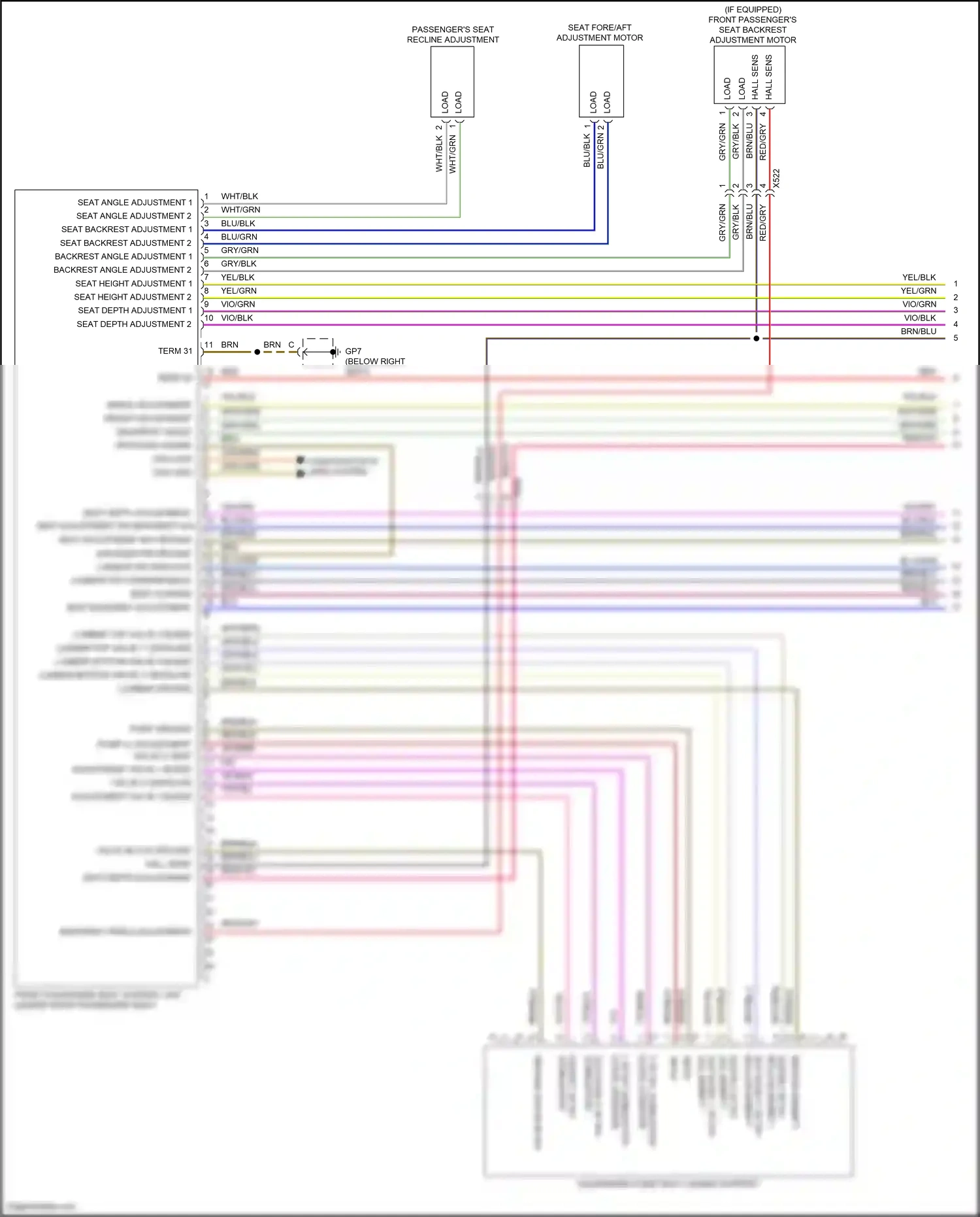 Porsche 718 Cayman 982 (2016-2024) drv/pass coding wiring diagram  (1 of 1)