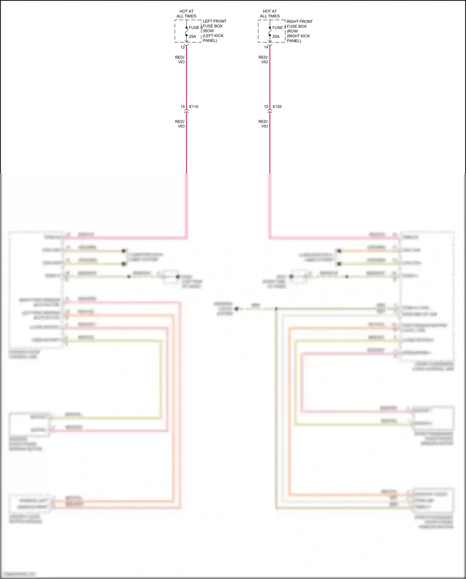 Porsche 718 Cayman 982 (2016-2024) window coded wiring diagram  (1 of 1)