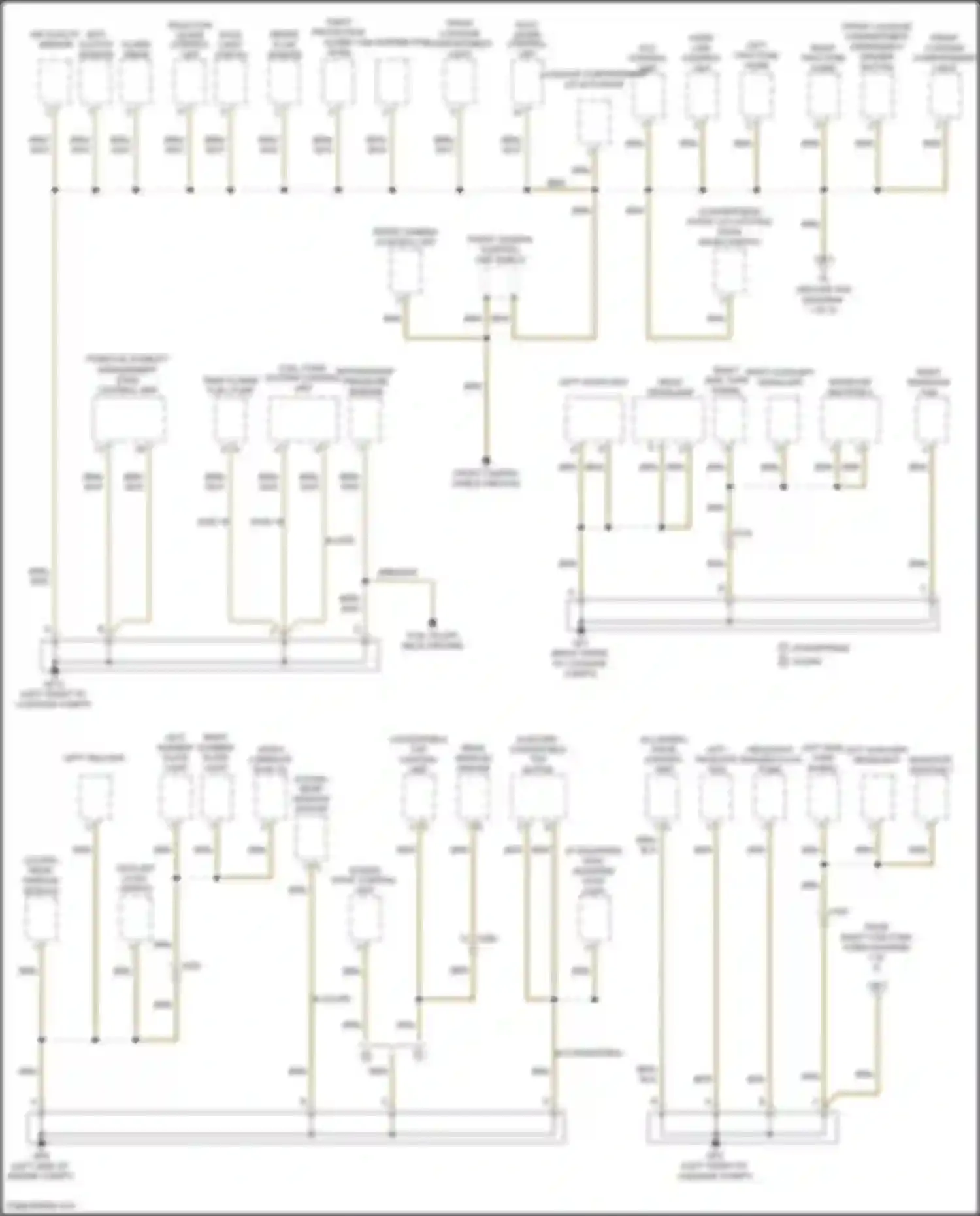 911 Carrera 4 Porsche 991 facelift (2015-2019): Ground distribution circuit (1 of 5)