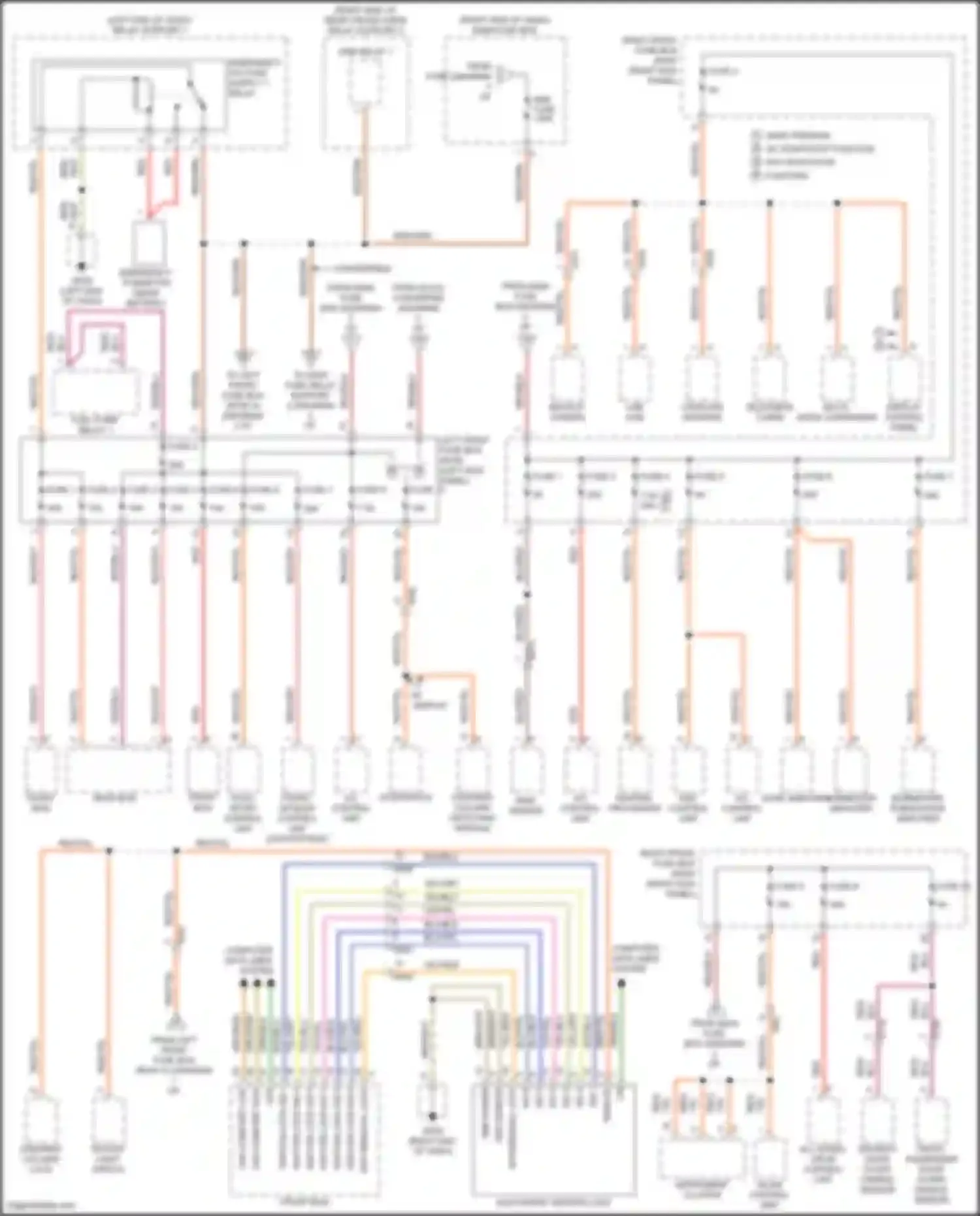911 Carrera 4 Porsche 991 facelift (2015-2019): Power distribution circuit (4 of 5)
