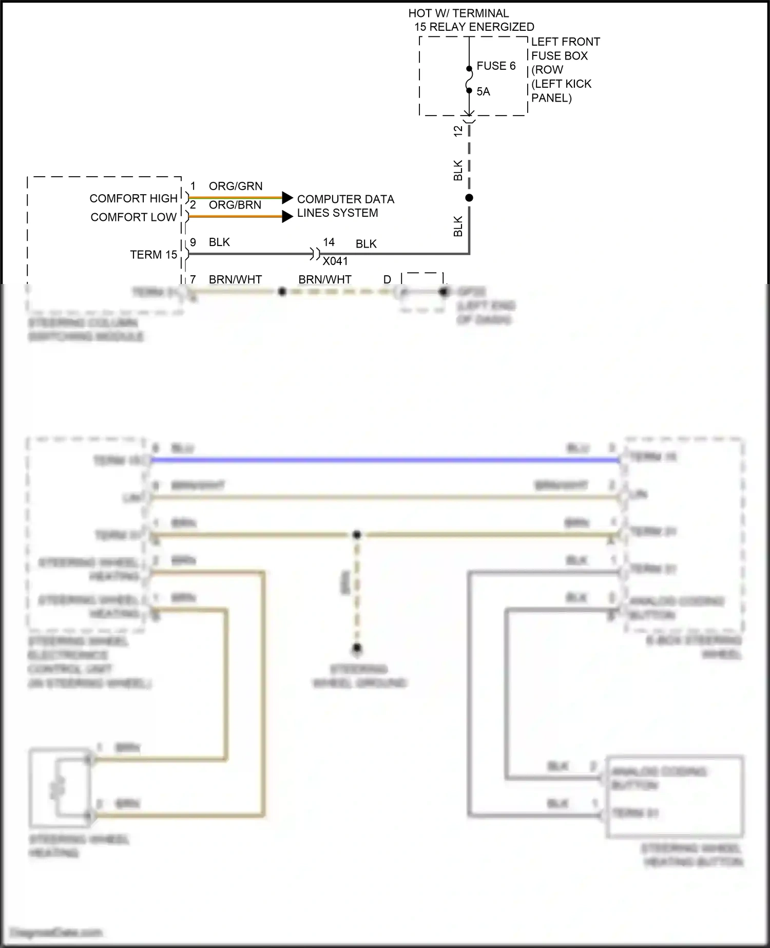 Porsche 911 Carrera 4 992 (2018-2024) analog coding button wiring diagram  (1 of 5)