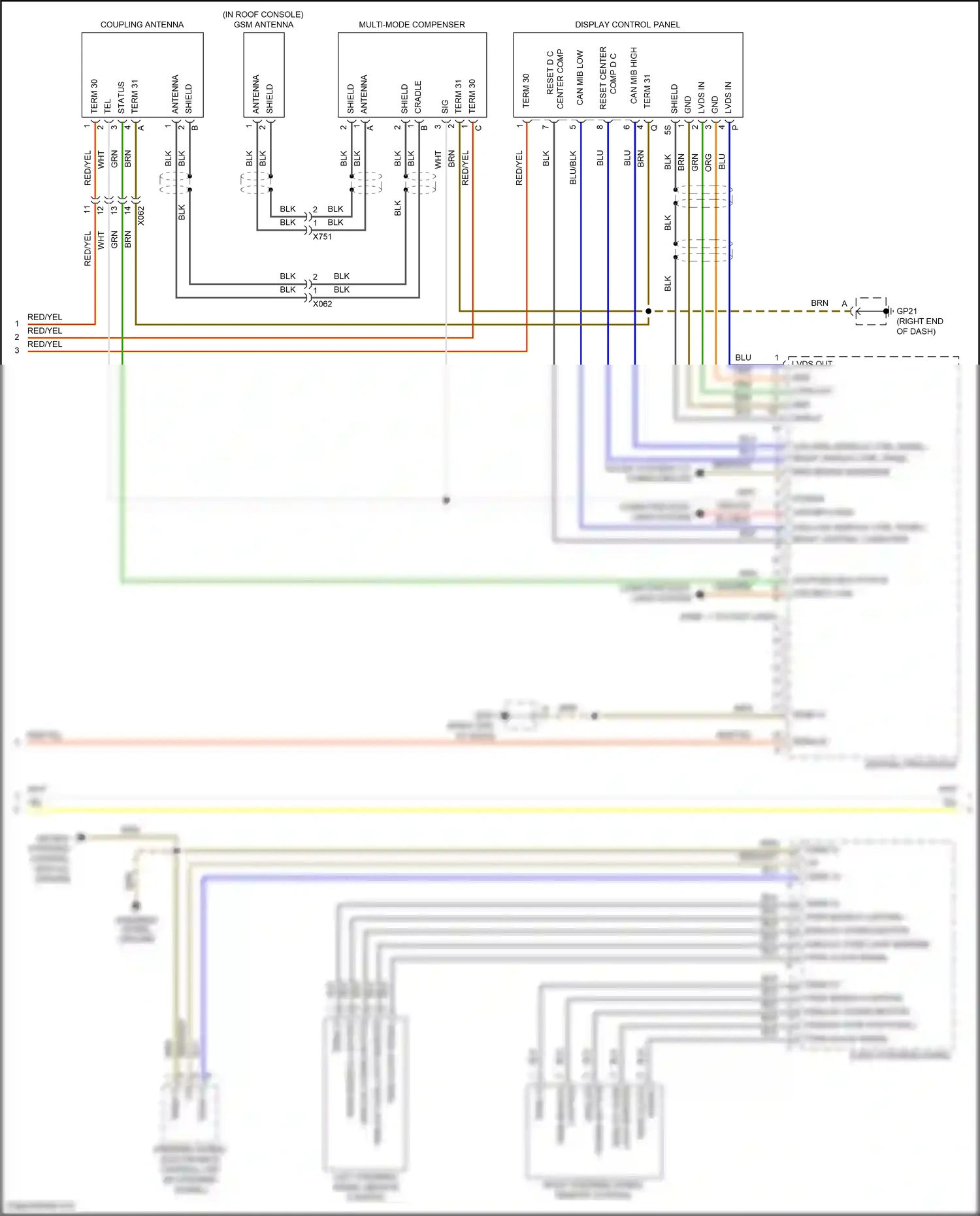 Porsche 911 Carrera 4 992 (2018-2024) analog coding button wiring diagram  (2 of 5)