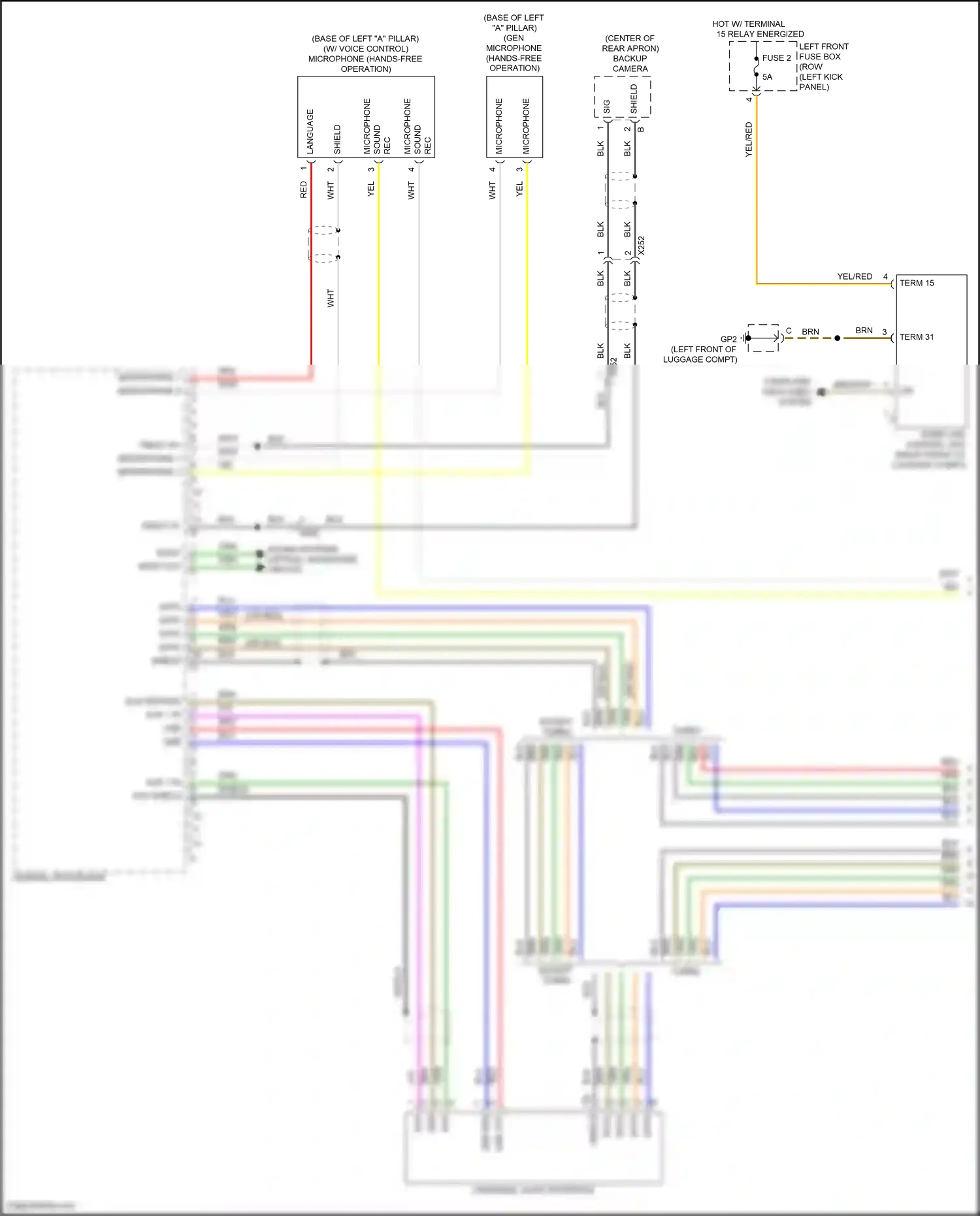 Porsche 911 Carrera 4S 991 facelift (2015-2019) central processor wiring diagram  (7 of 28)