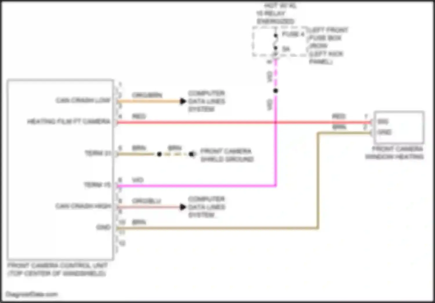 Wiring diagram computer data lines system for Porsche 911 Carrera 4S 991 facelift (2015-2019) (72 of 90)