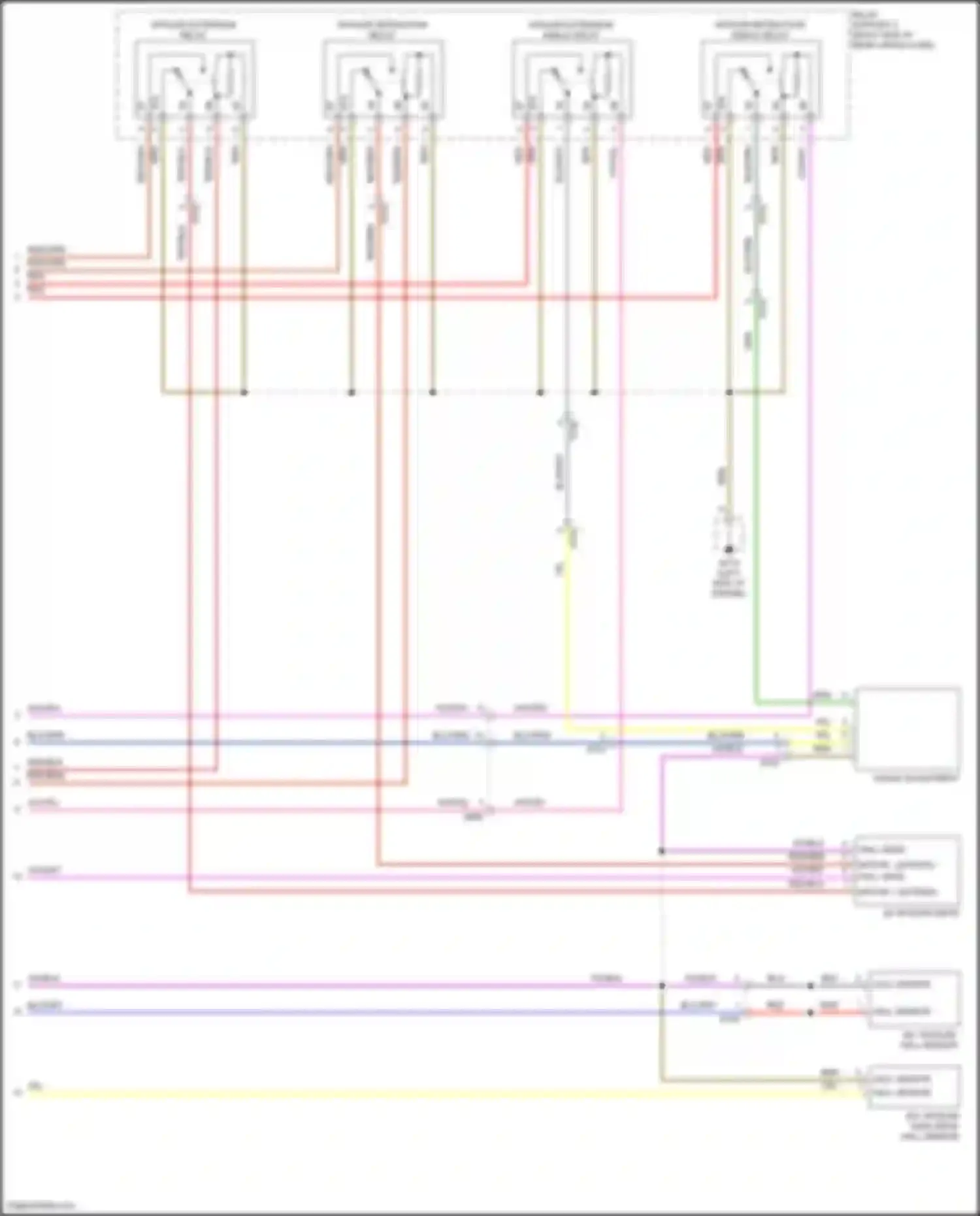 Wiring diagram hall sensor for Porsche 911 Carrera 4S 991 facelift (2015-2019) (1 of 2)