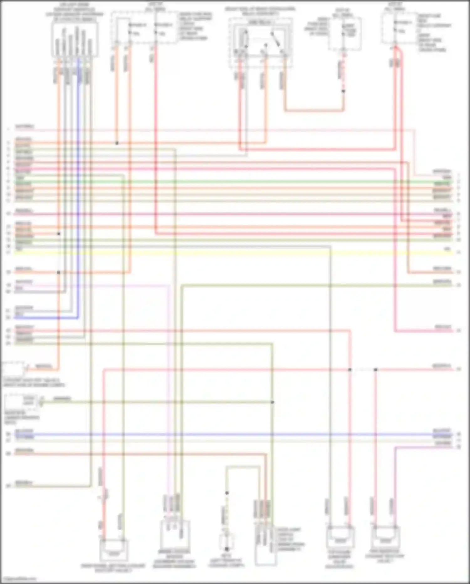 Wiring diagram lambda ctrl for Porsche 911 Carrera 4S 991 facelift (2015-2019) (2 of 5)