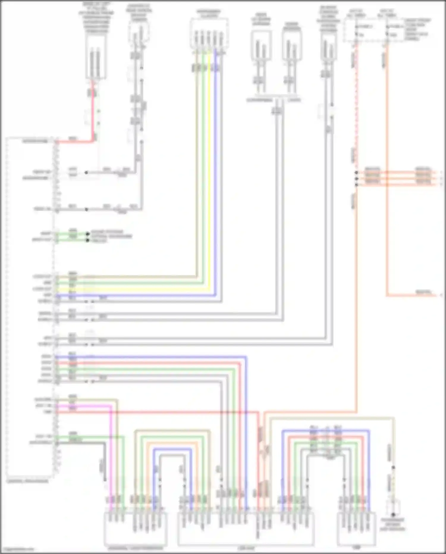 Wiring diagram usb data - for Porsche 911 Carrera 4S 991 facelift (2015-2019) (1 of 8)