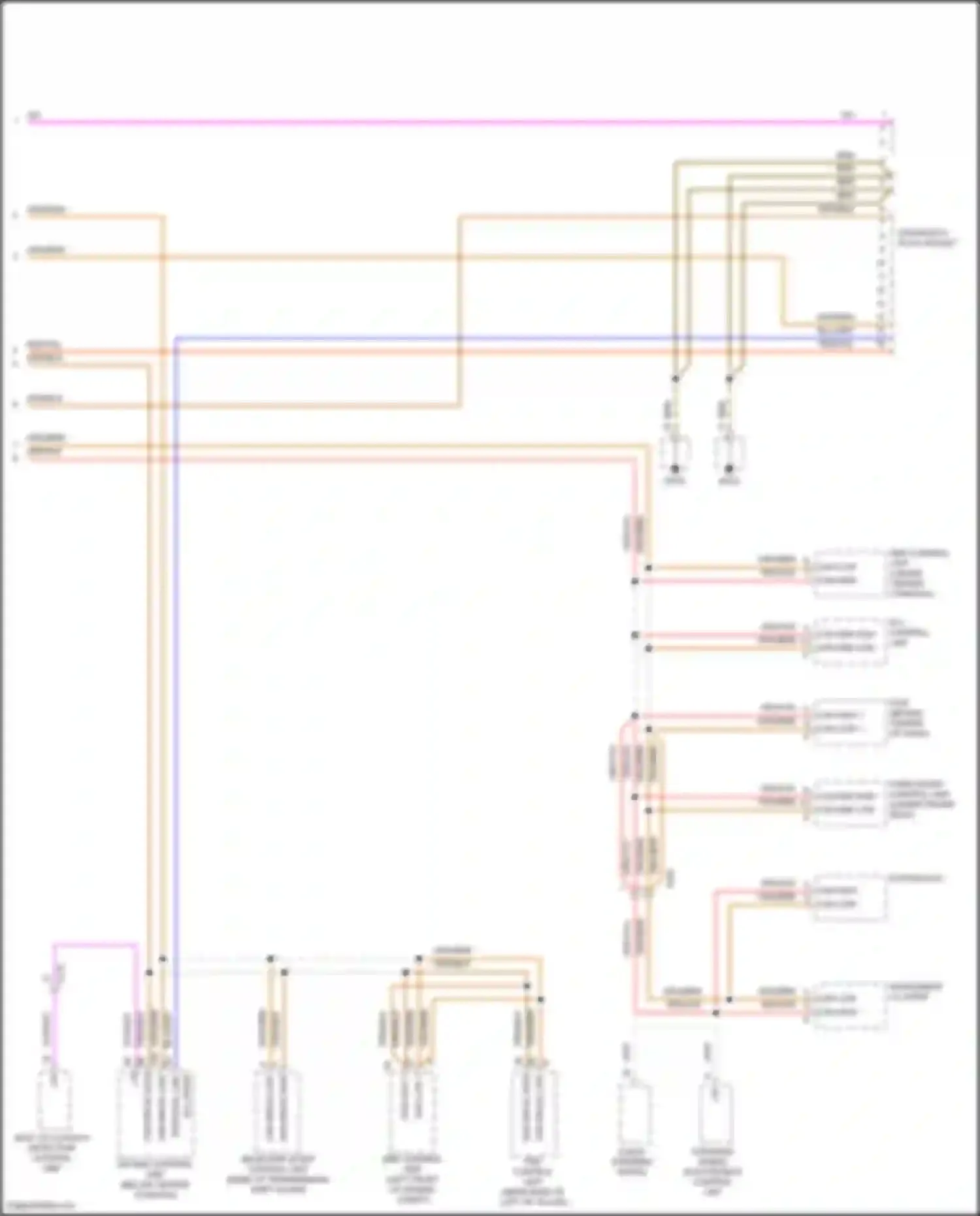 911 Carrera 4S Porsche 991 (2011-2015): Computer data lines circuit, w/o turbo (2 of 2)