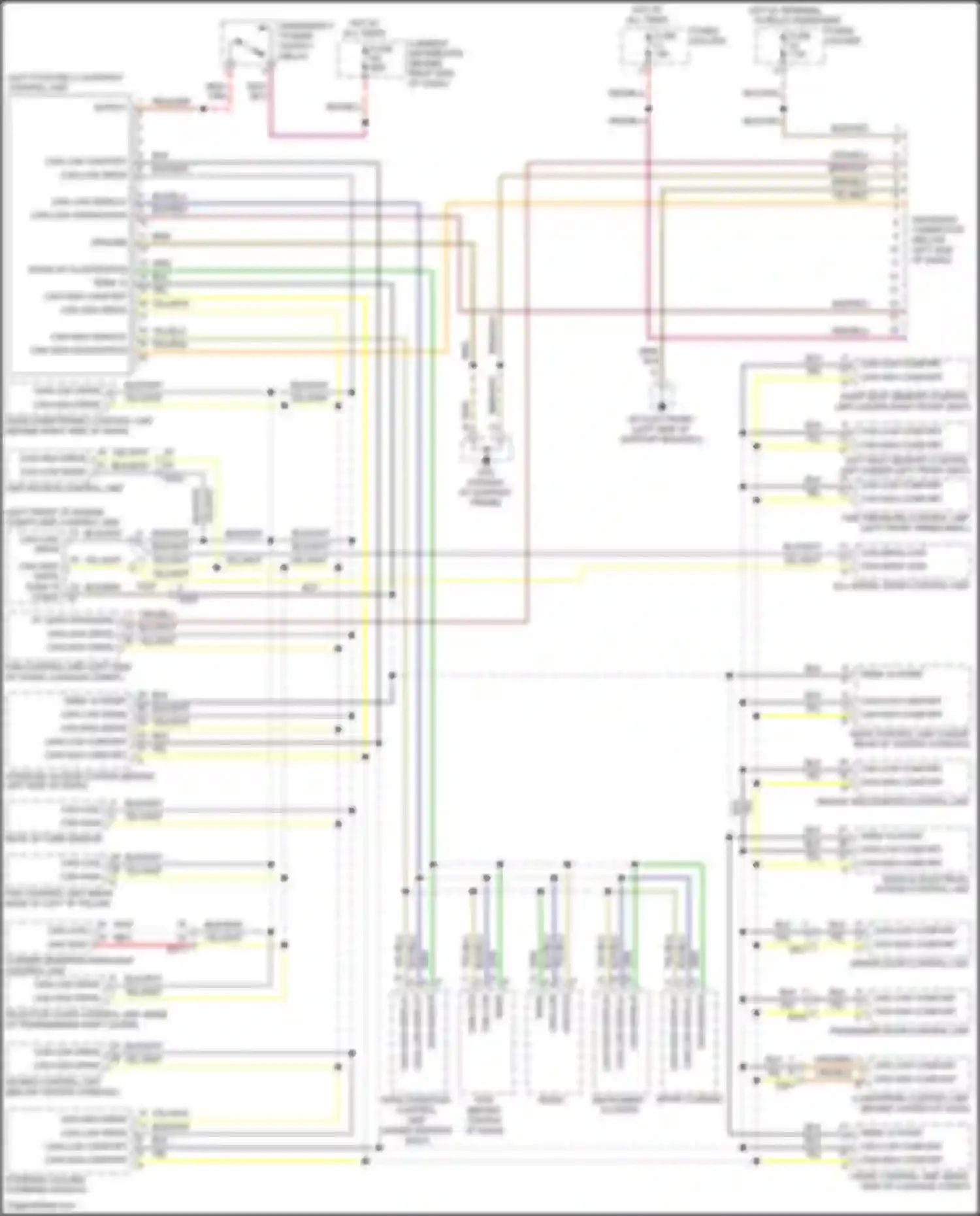 911 Carrera 4S Porsche 991 (2011-2015): Computer data lines circuit, w/ turbo