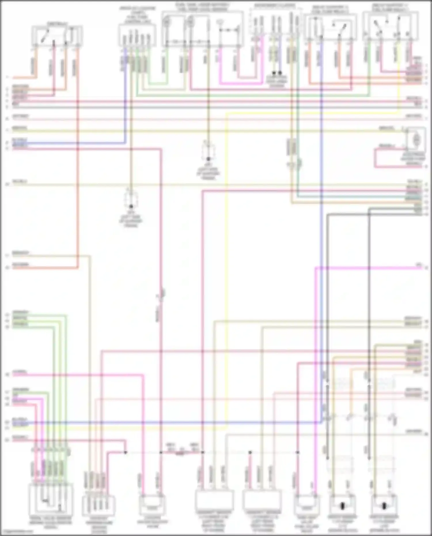 911 Carrera 4S Porsche 991 (2011-2015): Wiring diagram engine performance 3.8l twin turbo (2 of 5)