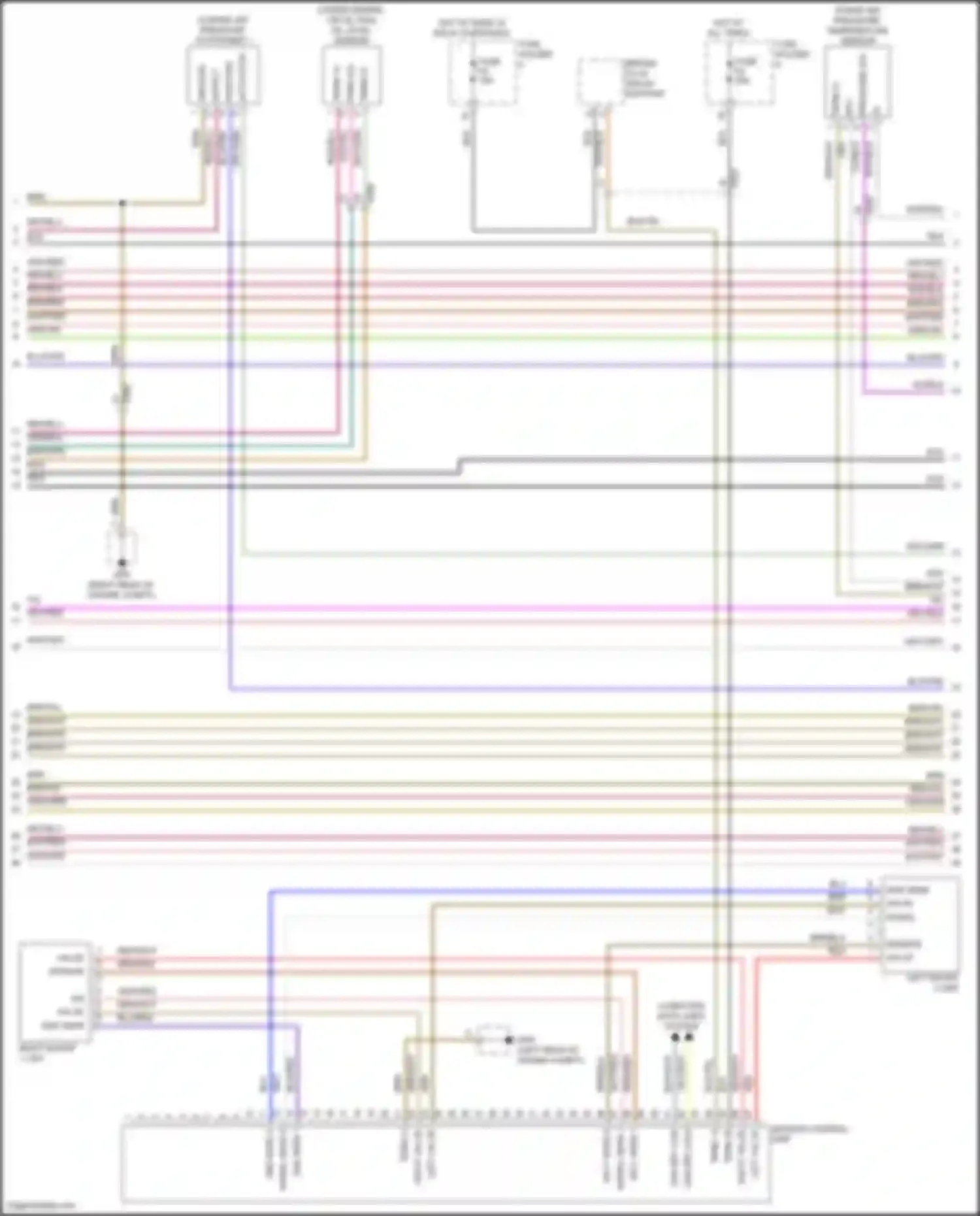 911 Carrera 4S Porsche 991 (2011-2015): Wiring diagram engine performance 3.8l twin turbo (4 of 5)