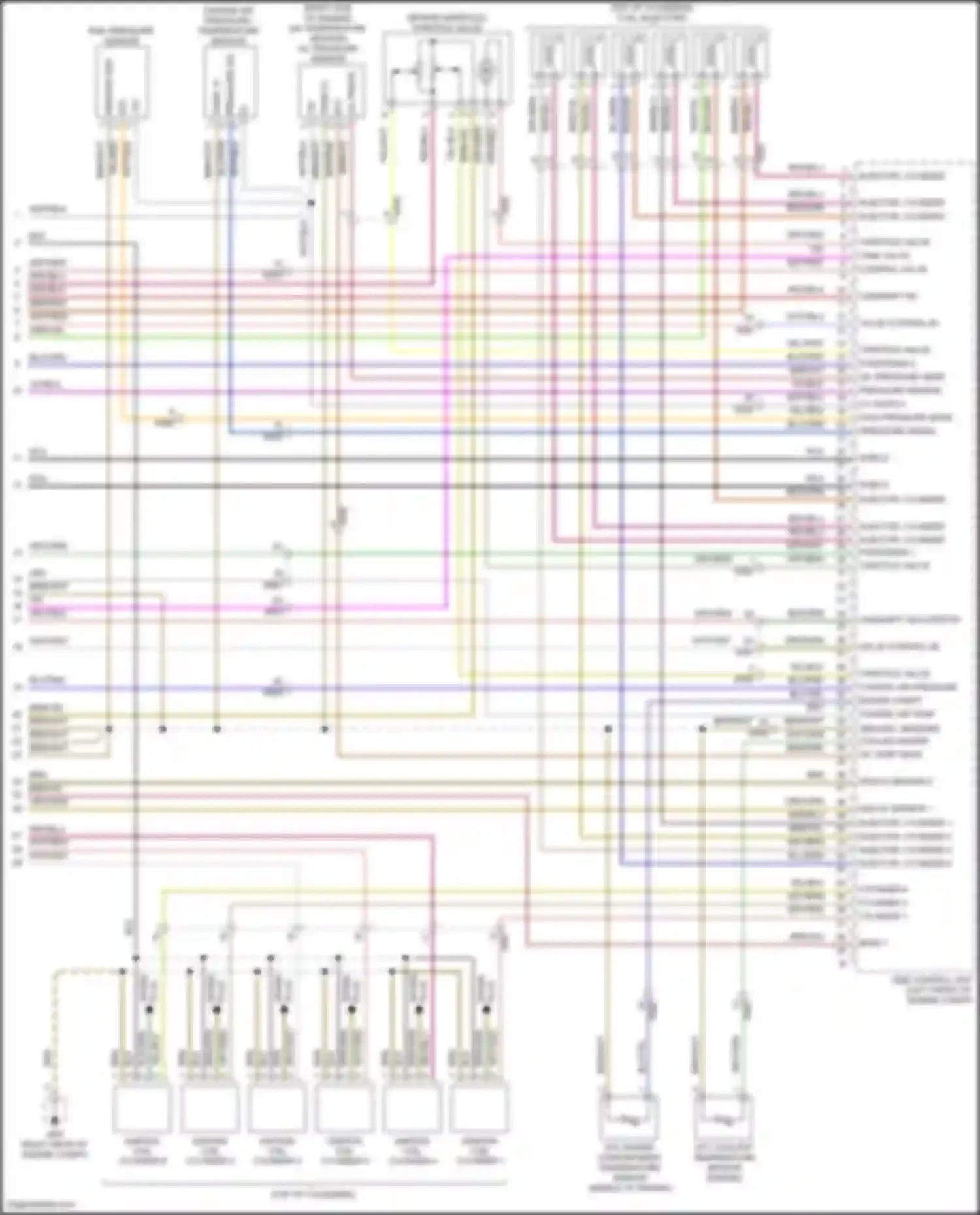 911 Carrera 4S Porsche 991 (2011-2015): Wiring diagram engine performance 3.8l twin turbo (5 of 5)