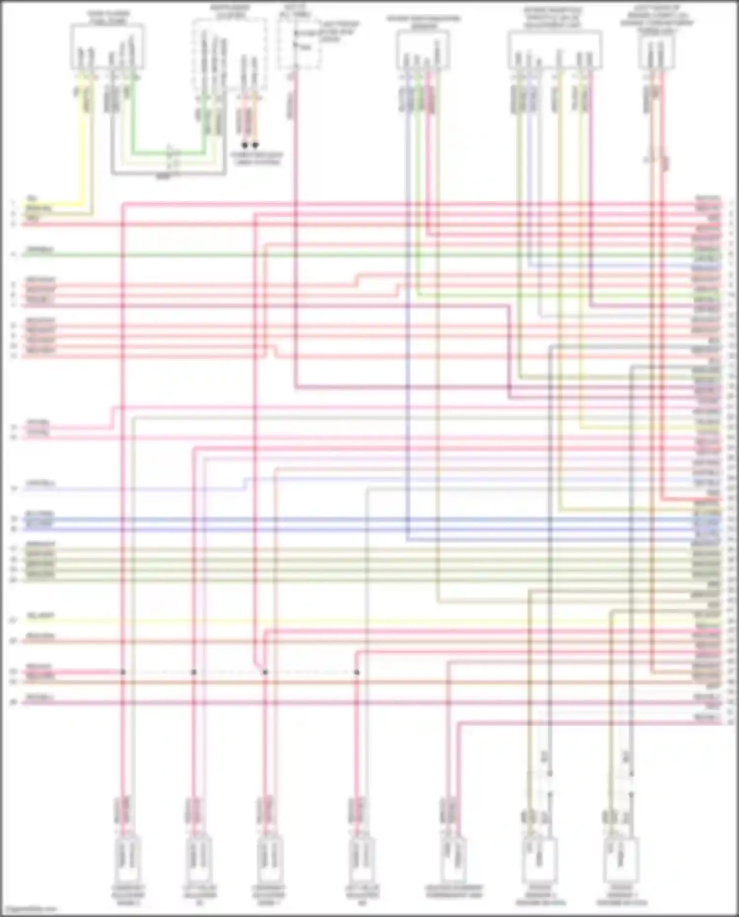 911 Carrera 4S Porsche 991 (2011-2015): Wiring diagram engine performance 3.8l (3 of 6)