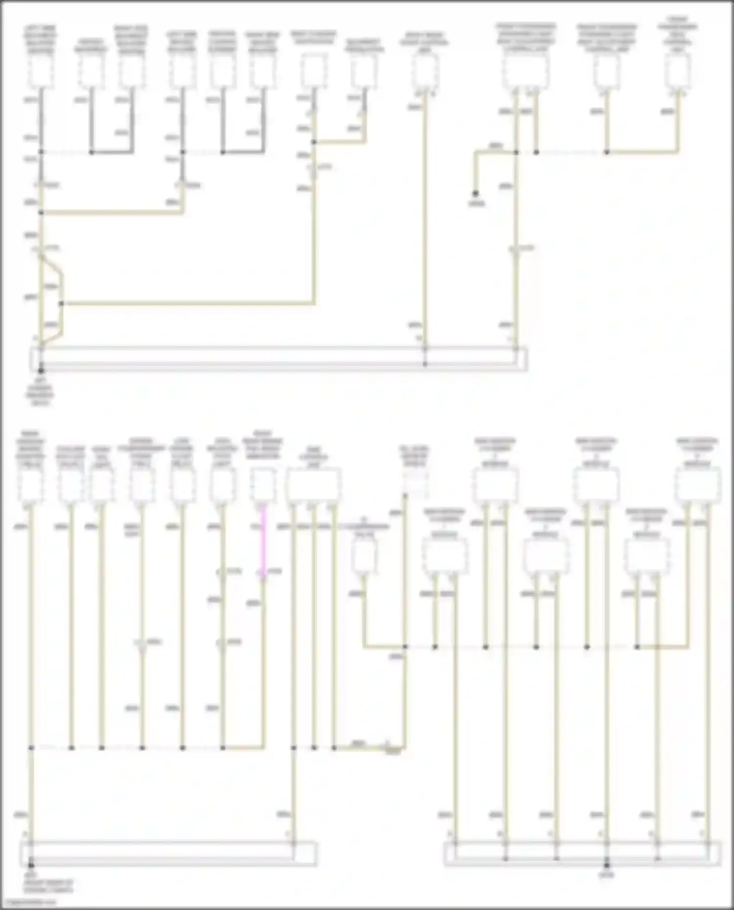 911 Carrera 4S Porsche 991 (2011-2015): Ground distribution circuit, w/o turbo (4 of 5)