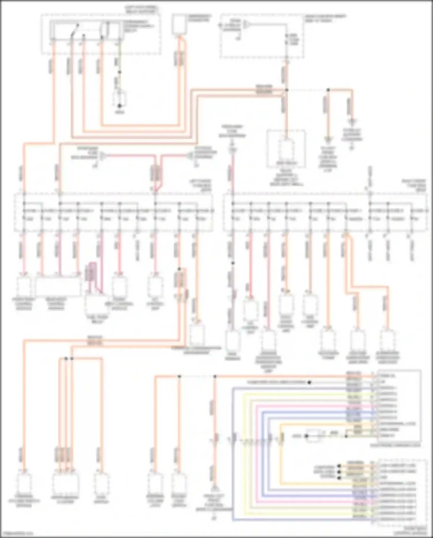 911 Carrera 4S Porsche 991 (2011-2015): Power distribution circuit, w/o turbo (4 of 5)