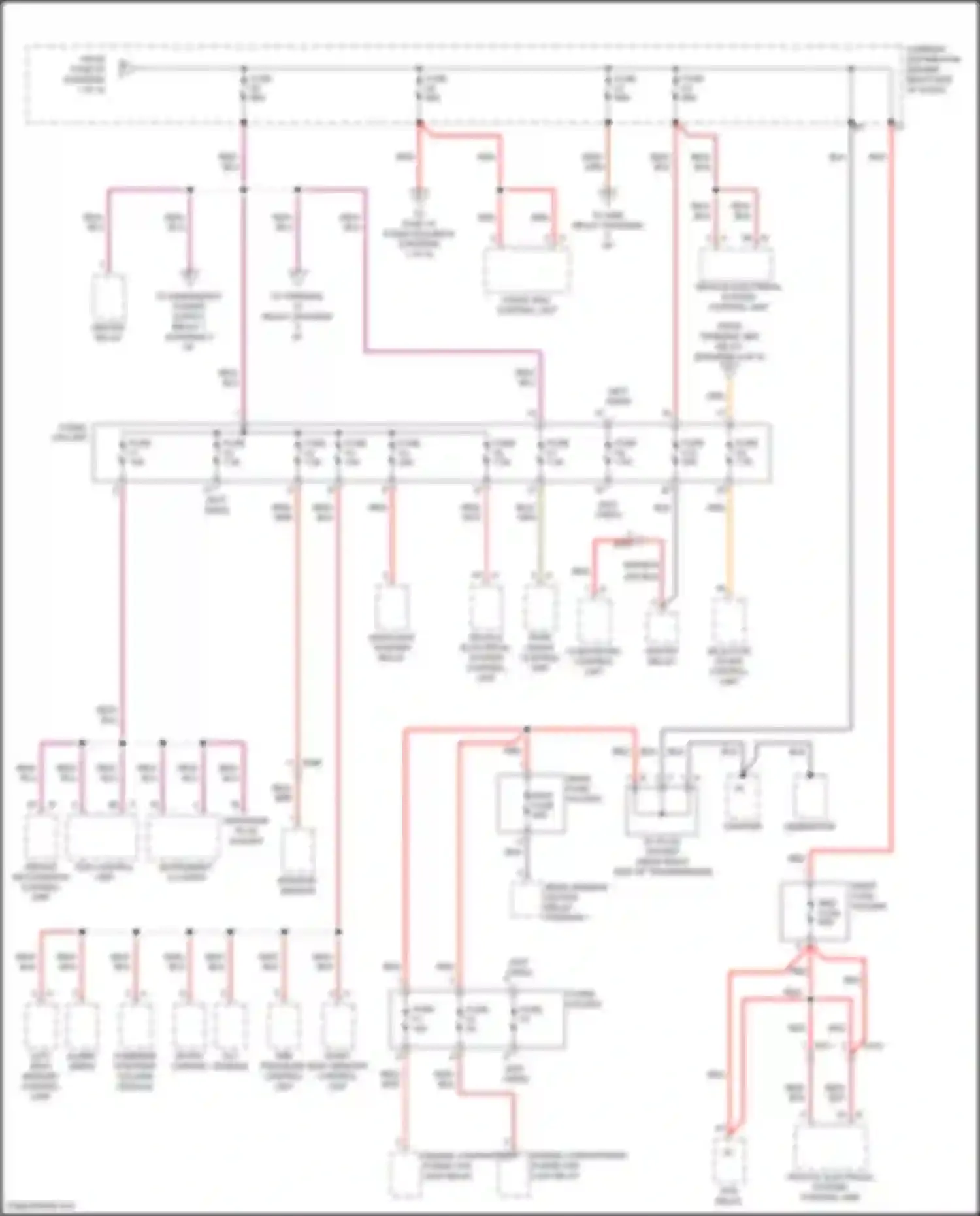 911 Carrera 4S Porsche 991 (2011-2015): Power distribution circuit, w/ turbo (2 of 4)