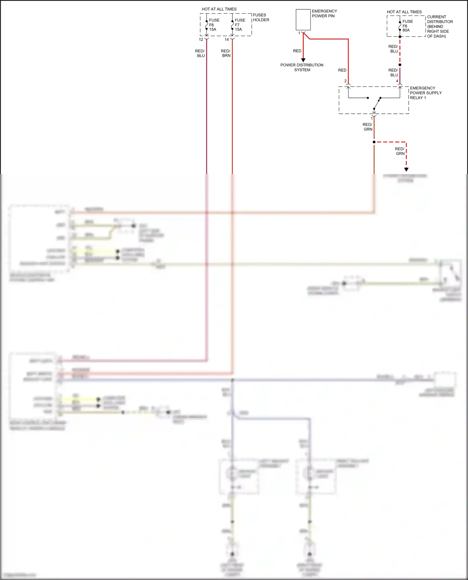 Porsche 911 Carrera 4S 991 (2011-2015) backup light switch wiring diagram  (3 of 6)