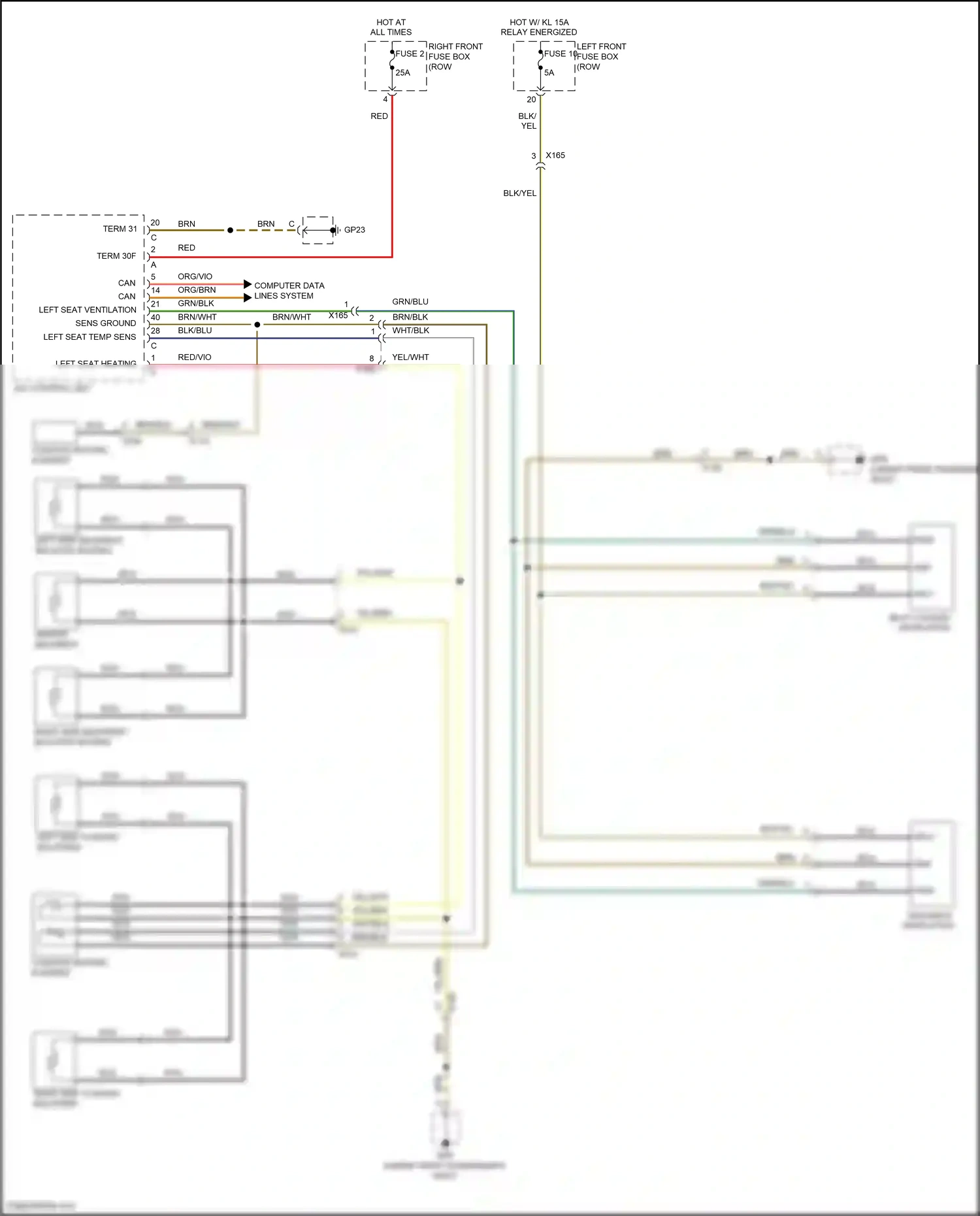 Porsche 911 Carrera 4S 991 (2011-2015) computer data lines system wiring diagram  (38 of 112)