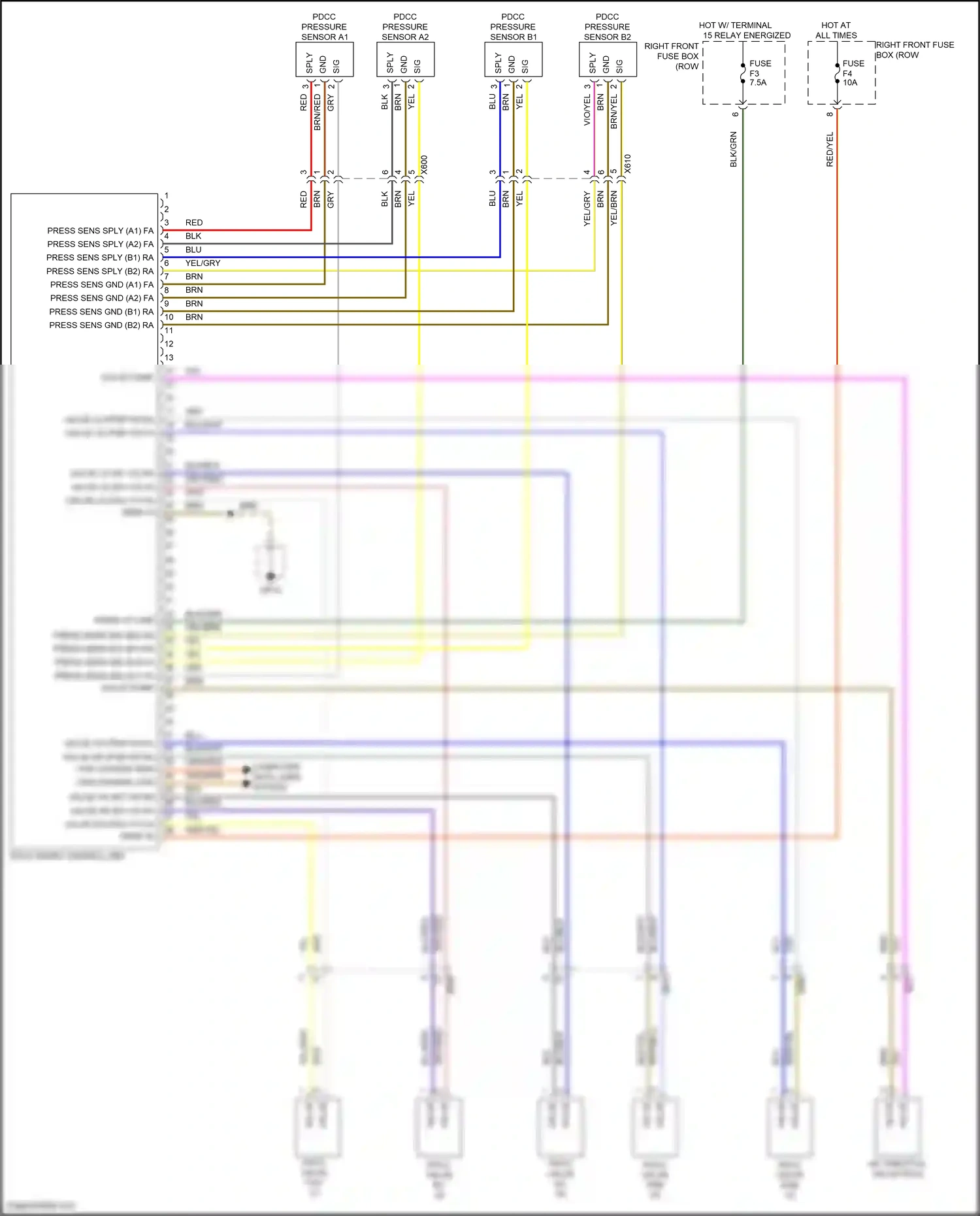 Porsche 911 Carrera 4S 991 (2011-2015) computer data lines system wiring diagram  (43 of 112)