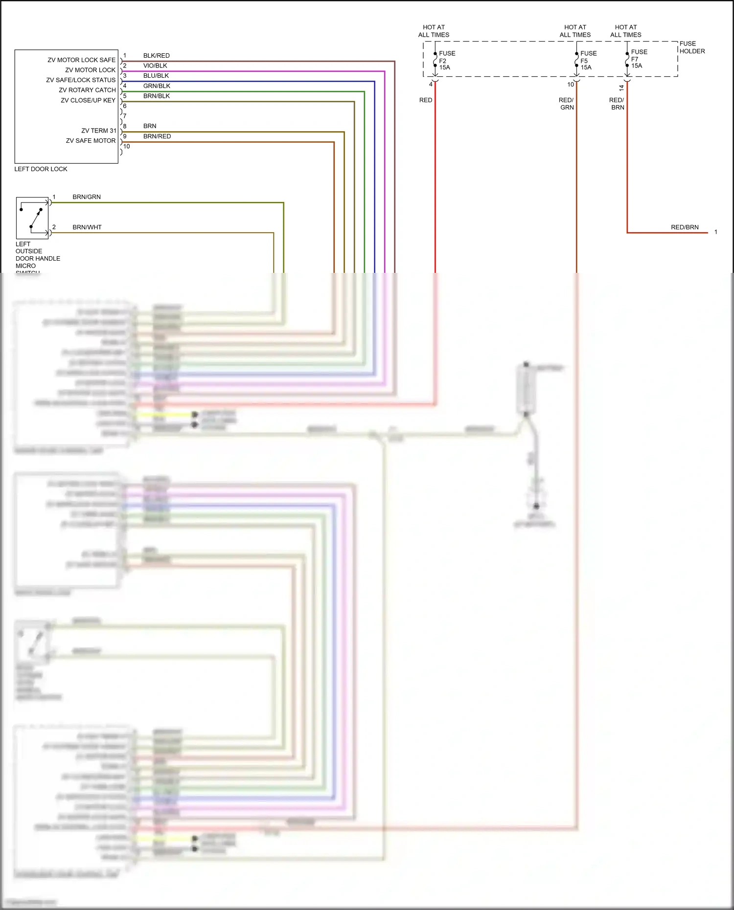 Porsche 911 Carrera 4S 991 (2011-2015) computer data lines system wiring diagram  (3 of 112)