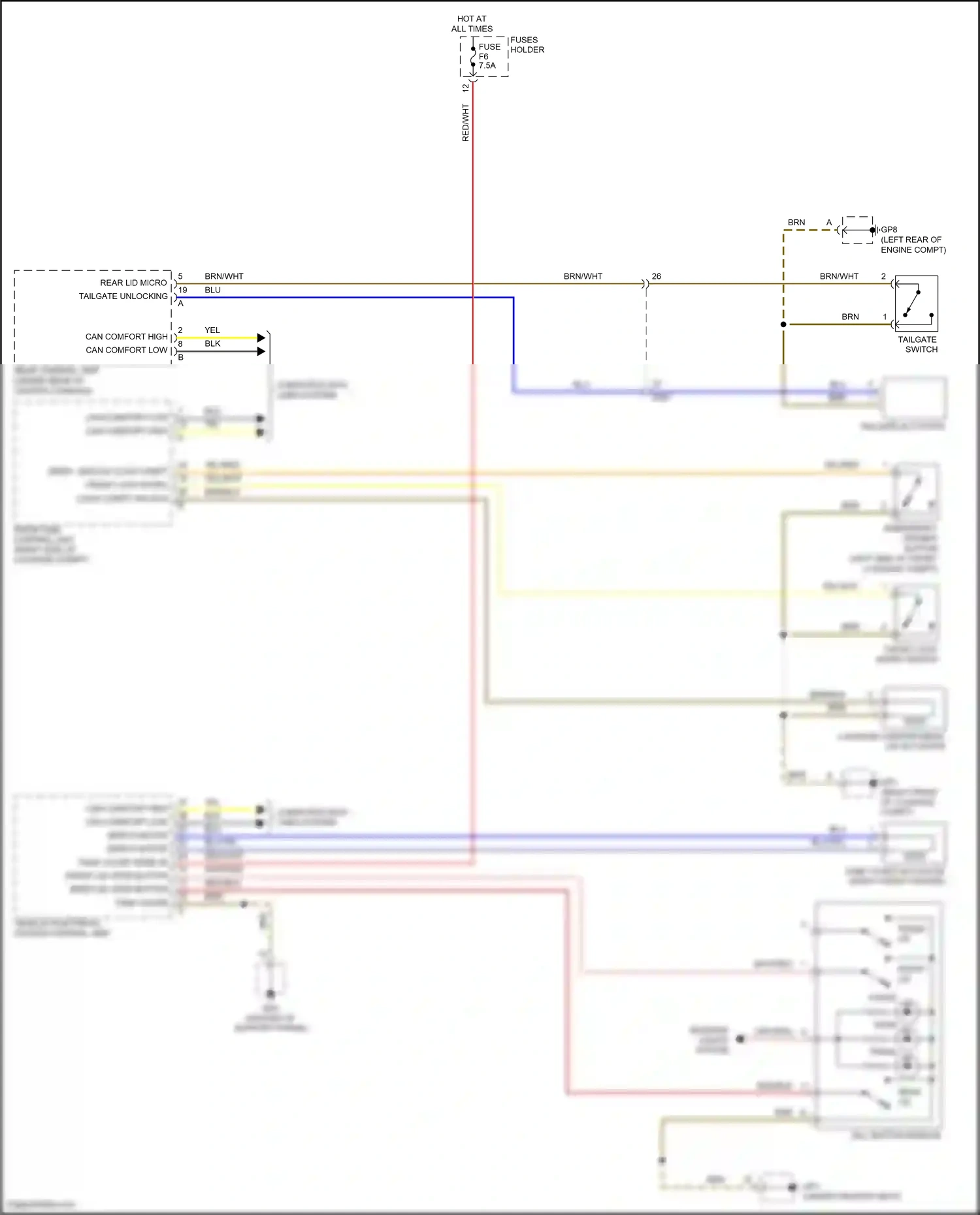 Porsche 911 Carrera 4S 991 (2011-2015) computer data lines system wiring diagram  (30 of 112)