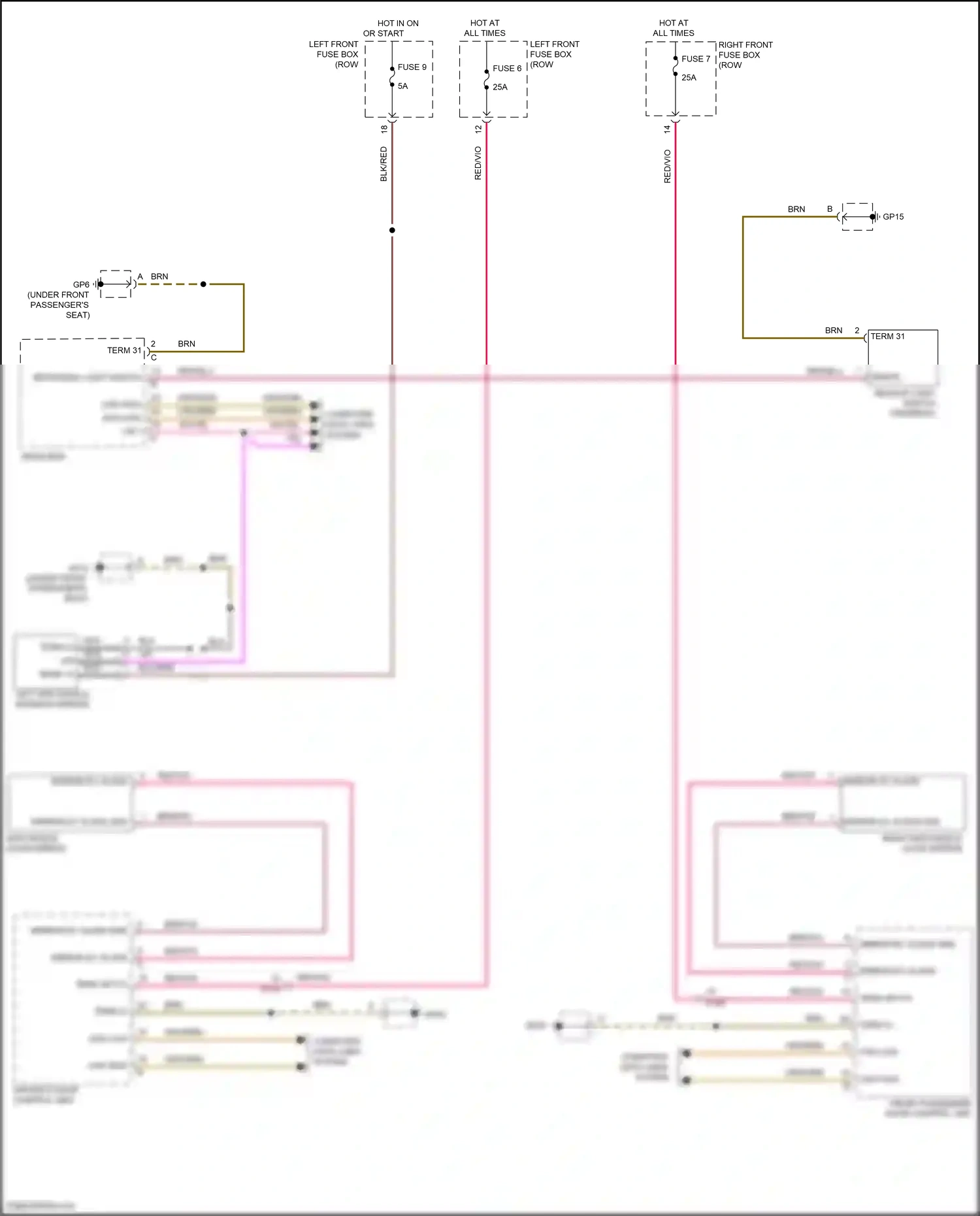 Porsche 911 Carrera 4S 991 (2011-2015) computer data lines system wiring diagram  (41 of 112)