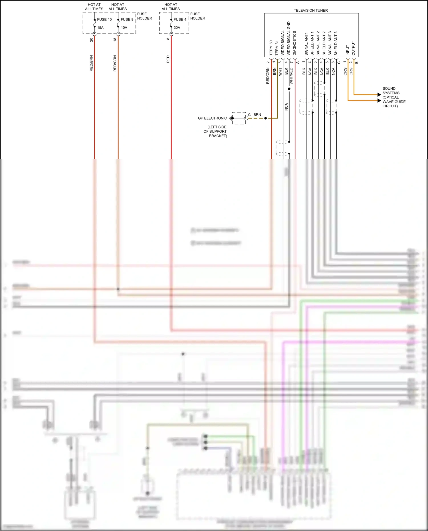 Porsche 911 Carrera 4S 991 (2011-2015) computer data lines system wiring diagram  (97 of 112)