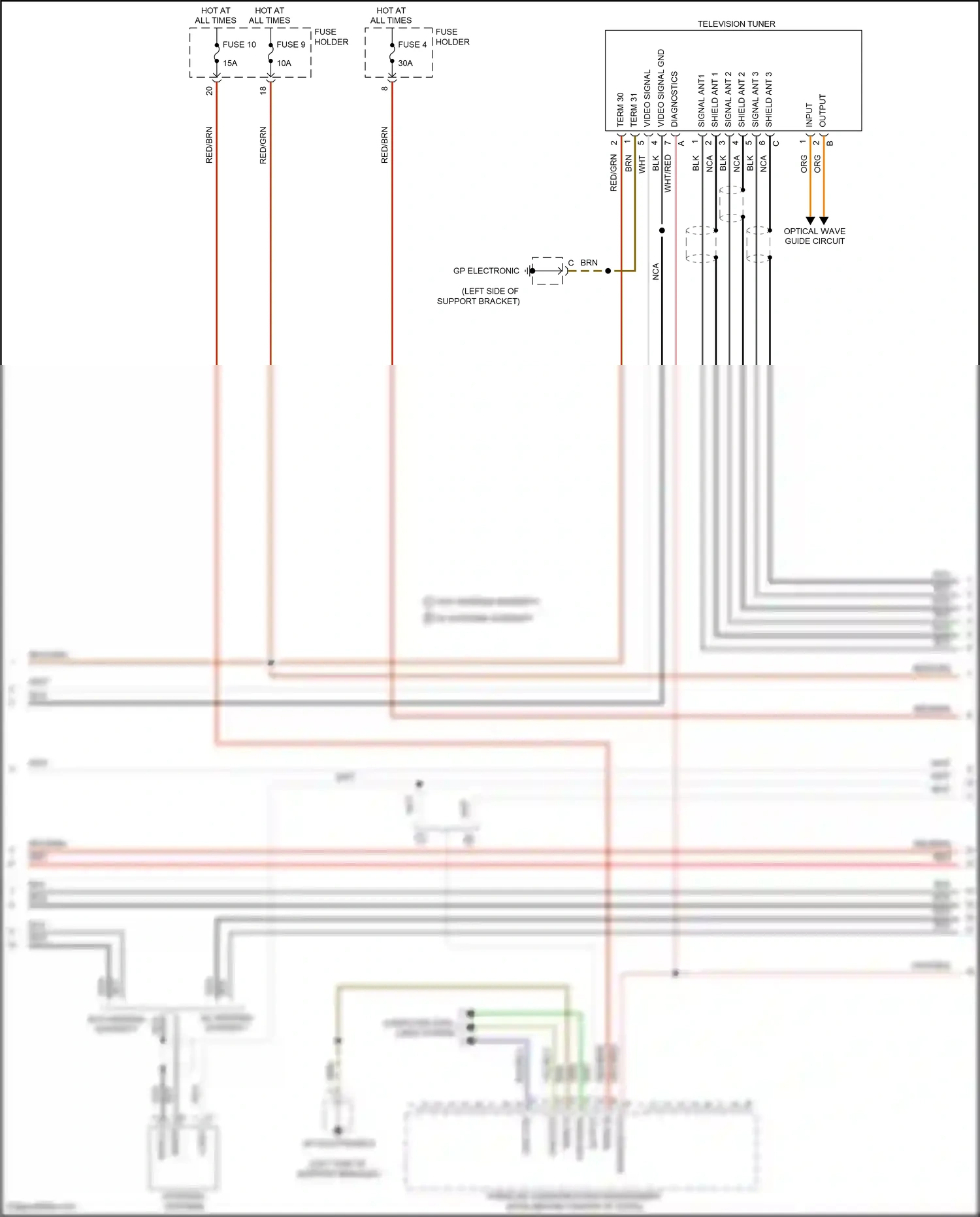 Porsche 911 Carrera 4S 991 (2011-2015) computer data lines system wiring diagram  (96 of 112)