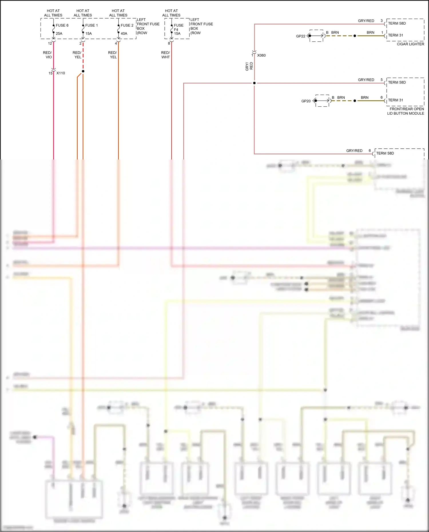 Porsche 911 Carrera 4S 991 (2011-2015) computer data lines system wiring diagram  (10 of 112)