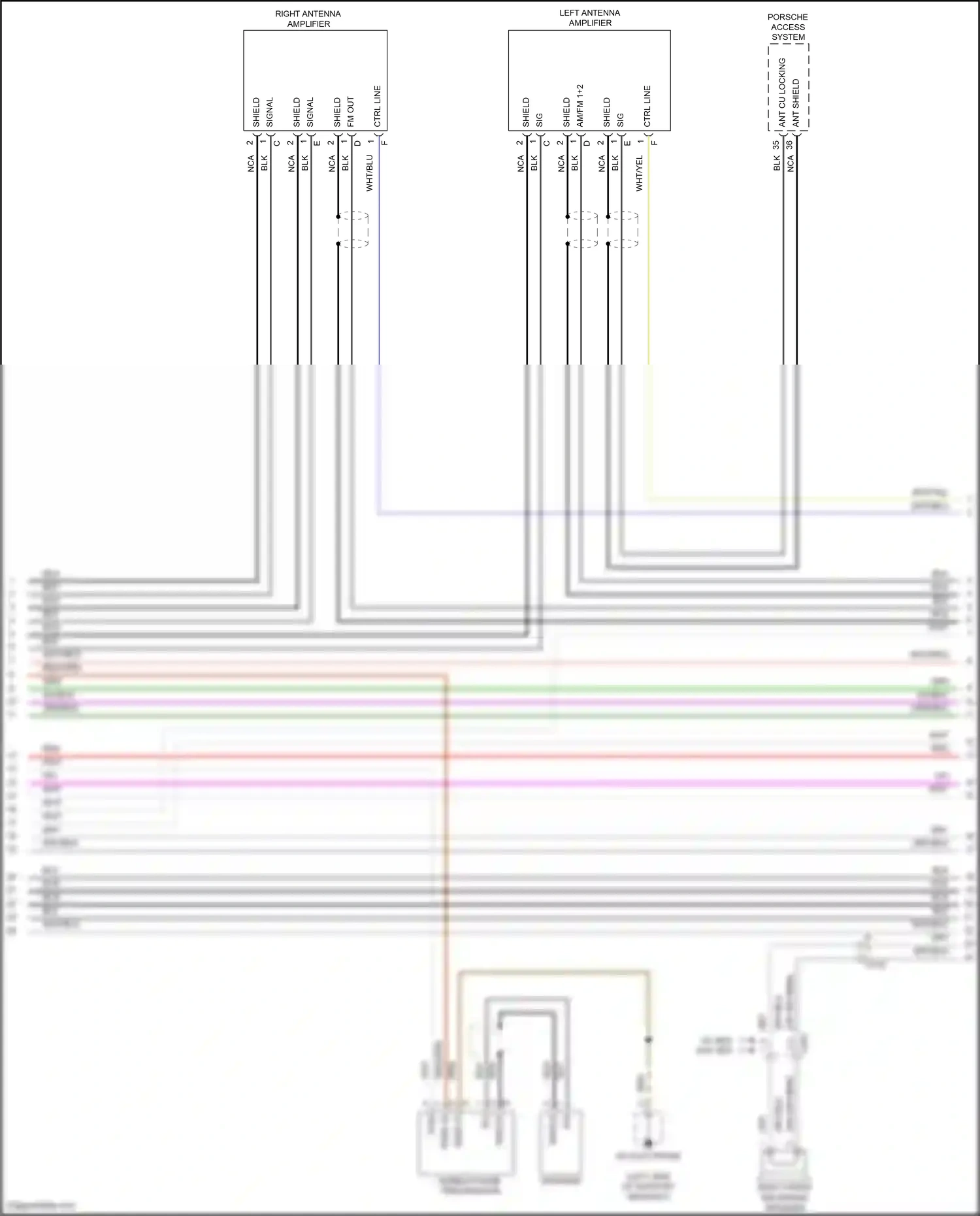 Porsche 911 Carrera 4S 991 (2011-2015) ctrl line wiring diagram  (2 of 5)