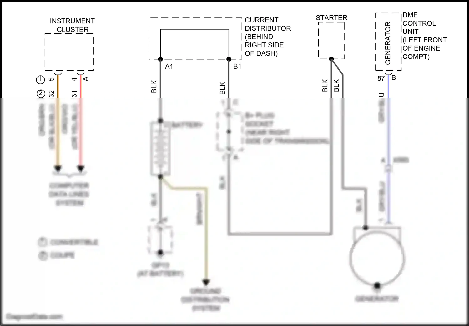 Porsche 911 Carrera 4S 991 (2011-2015) current distributor wiring diagram  (11 of 18)