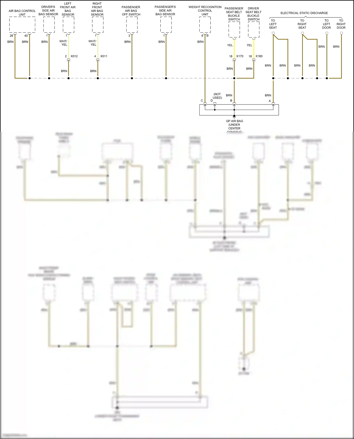 Porsche 911 Carrera 4S 991 (2011-2015) diagnostic plug socket wiring diagram  (4 of 7)