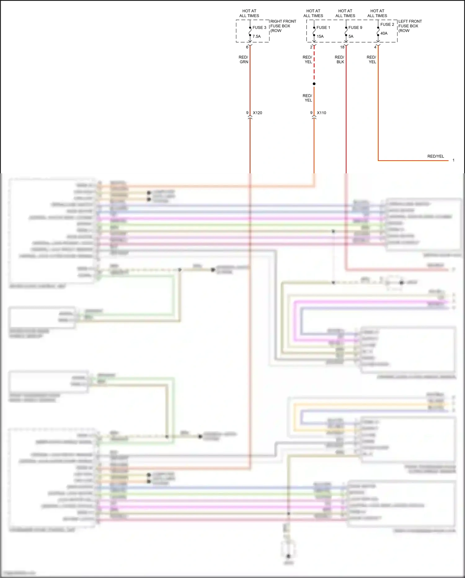 Porsche 911 Carrera 4S 991 (2011-2015) driver's door outer handle sensor wiring diagram  (1 of 3)