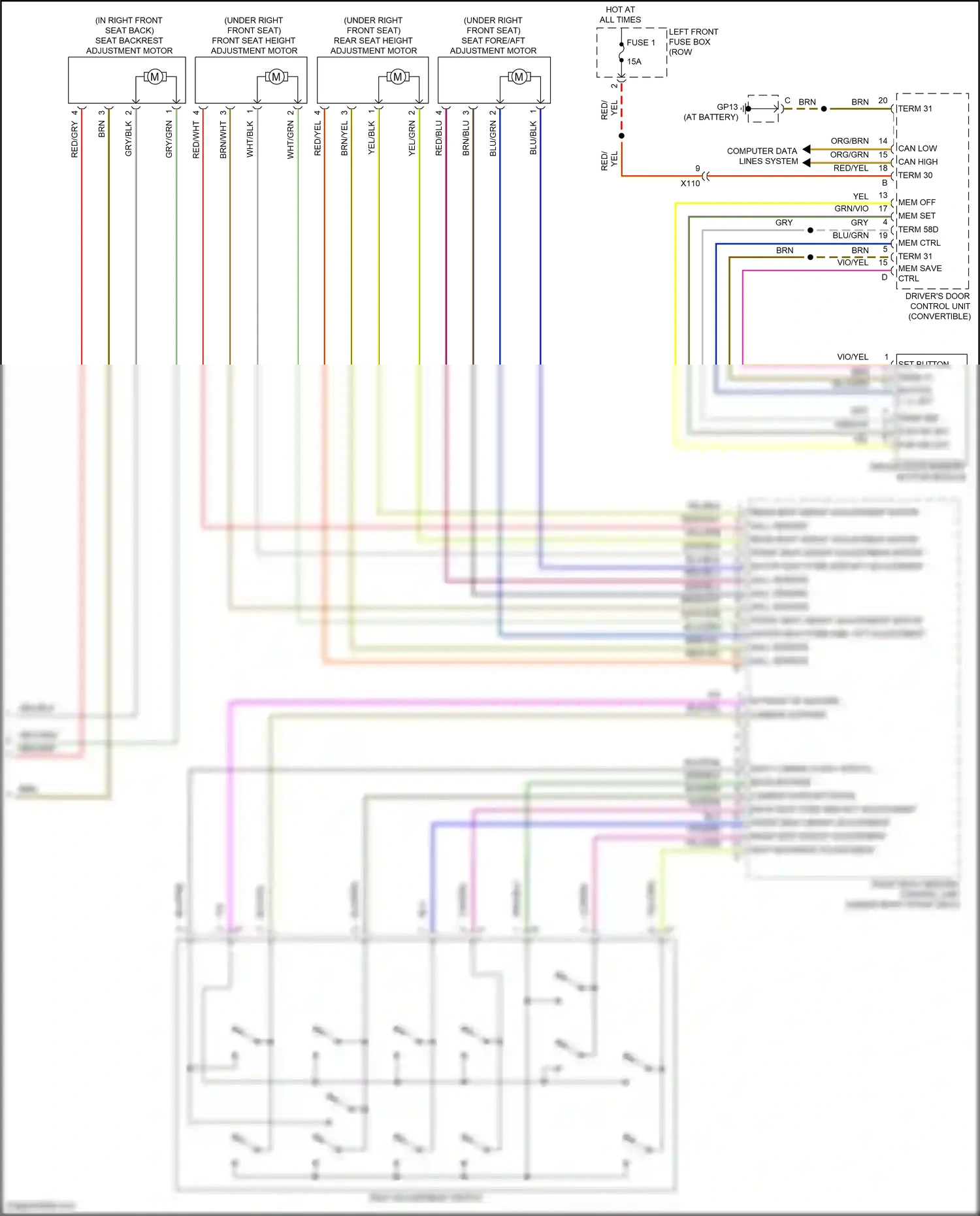 Porsche 911 Carrera 4S 991 (2011-2015) hall sensor wiring diagram  (3 of 5)