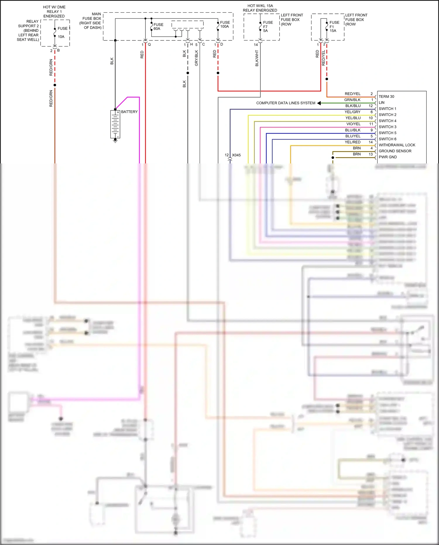 Porsche 911 Carrera 4S 991 (2011-2015) interlock - wiring diagram  (1 of 3)
