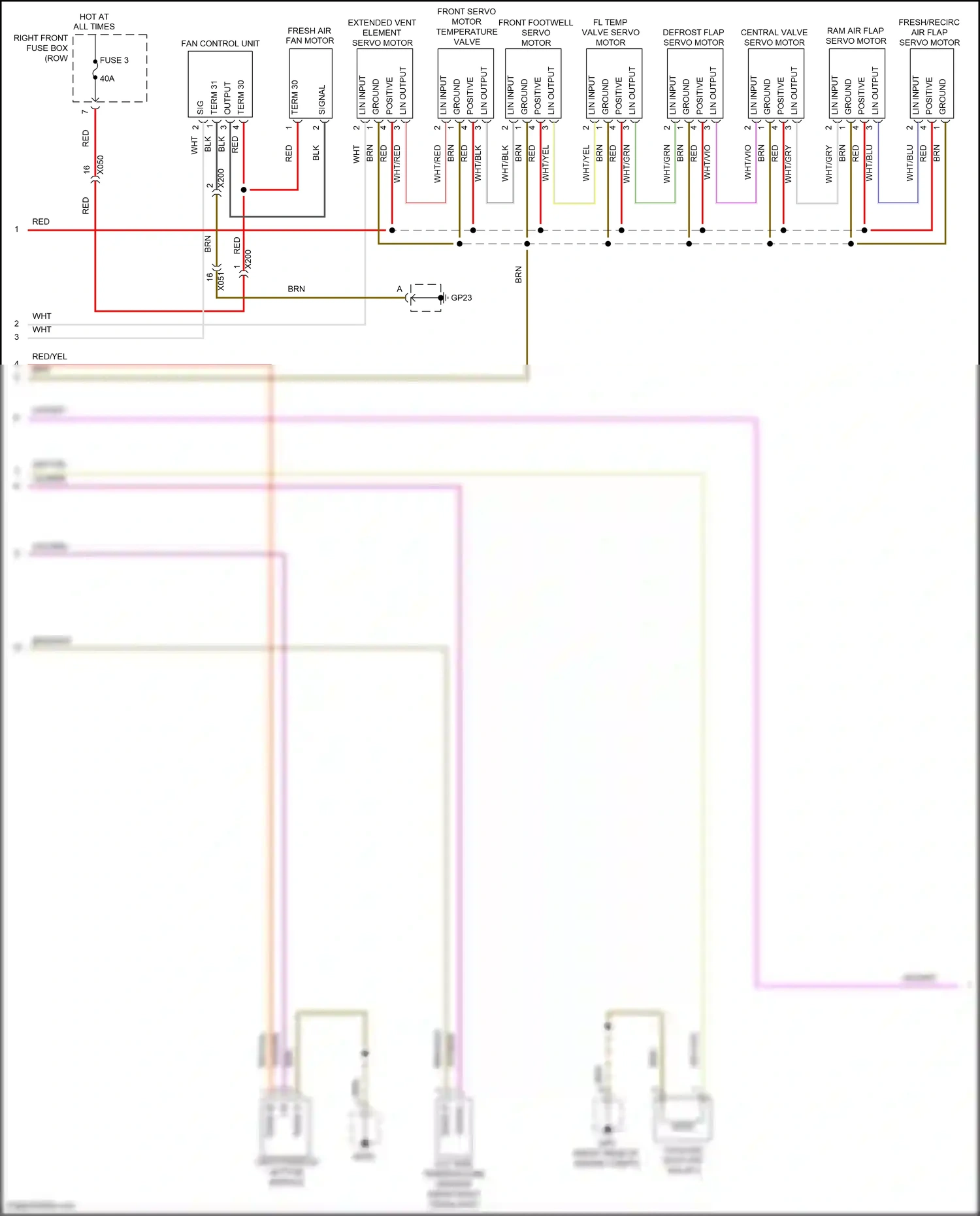 Porsche 911 Carrera 4S 991 (2011-2015) out side temperature sensor wiring diagram  (1 of 1)