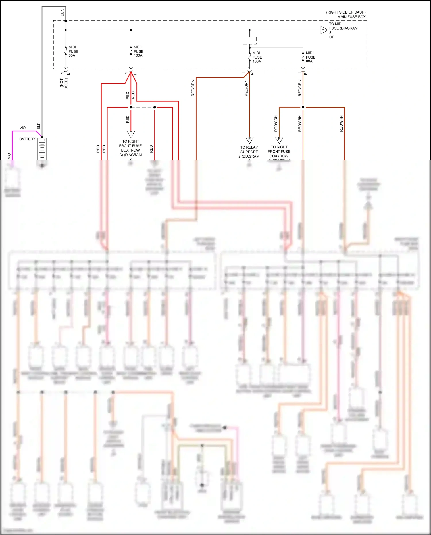 Porsche 911 Carrera 4S 991 (2011-2015) psm control unit wiring diagram  (5 of 10)