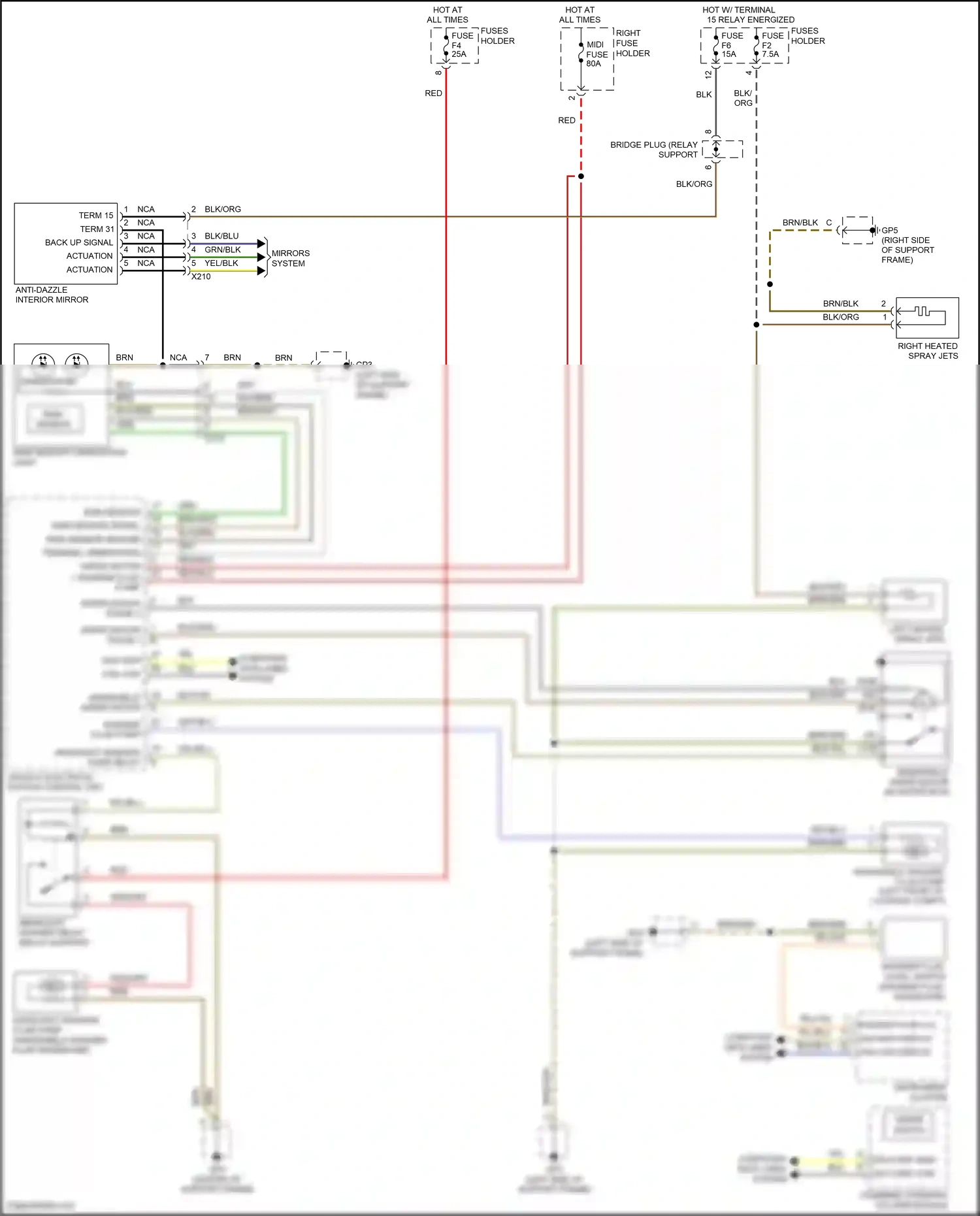 Porsche 911 Carrera 4S 991 (2011-2015) rain sensor wiring diagram  (2 of 6)