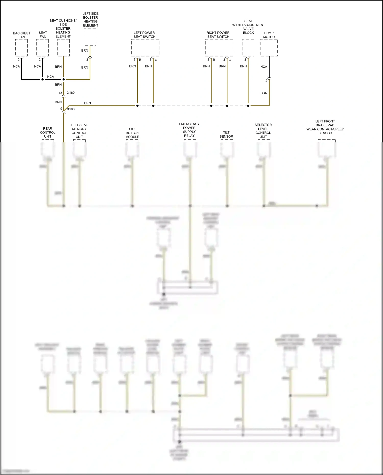 Porsche 911 Carrera 4S 991 (2011-2015) sill button module wiring diagram  (2 of 5)
