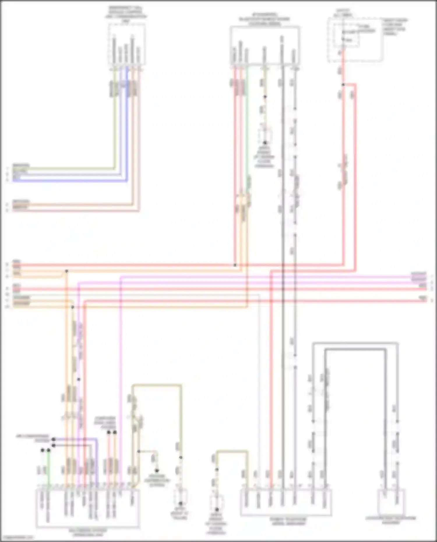 Wiring diagram multimedia system operating unit for Porsche 911 Carrera 4S 992 (2018-2024) (2 of 10)