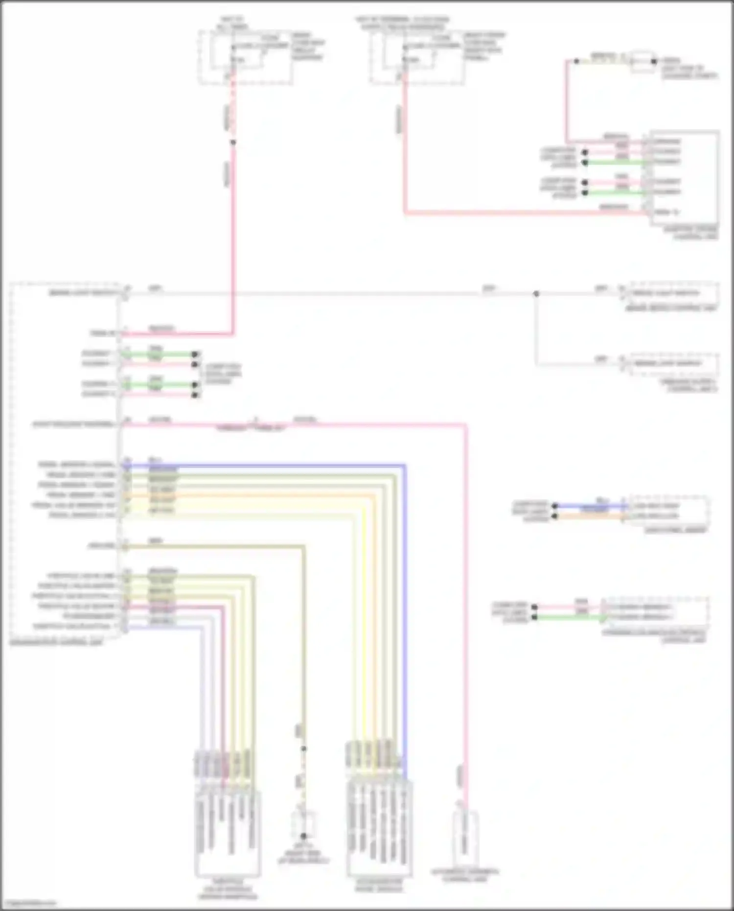 Wiring diagram pedal value sensor 1 for Porsche 911 Carrera 4S 992 (2018-2024) (1 of 3)