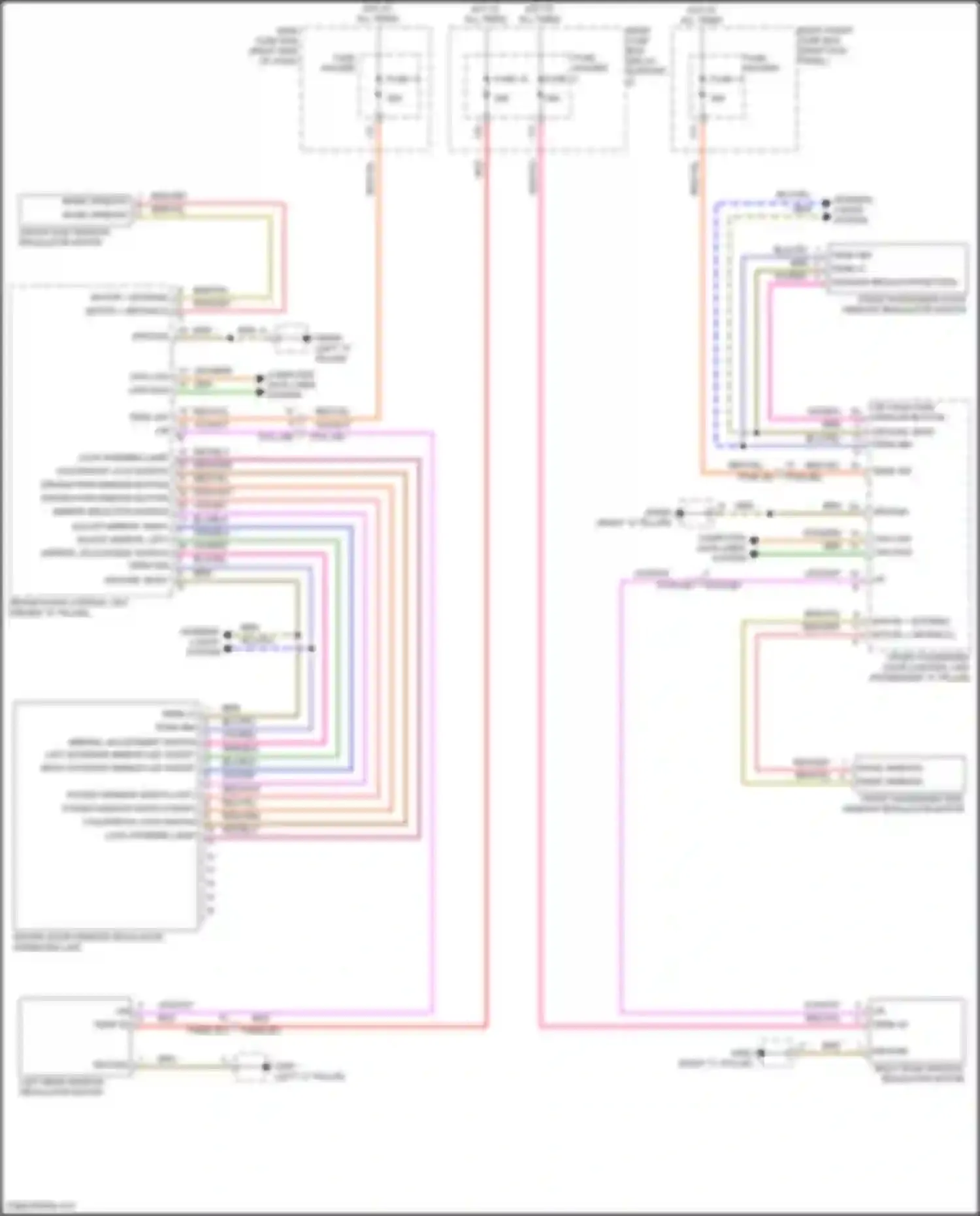 Wiring diagram power window switch left for Porsche 911 Carrera 4S 992 (2018-2024) (1 of 1)