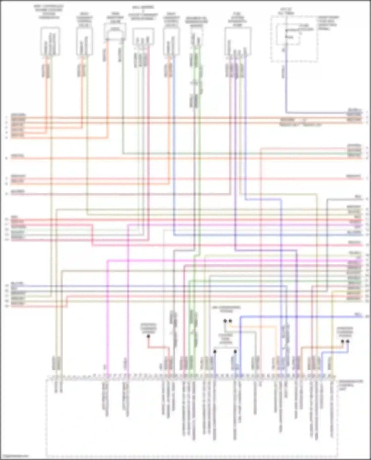 Wiring diagram right front fuse box for Porsche 911 Carrera 4S 992 (2018-2024) (52 of 53)