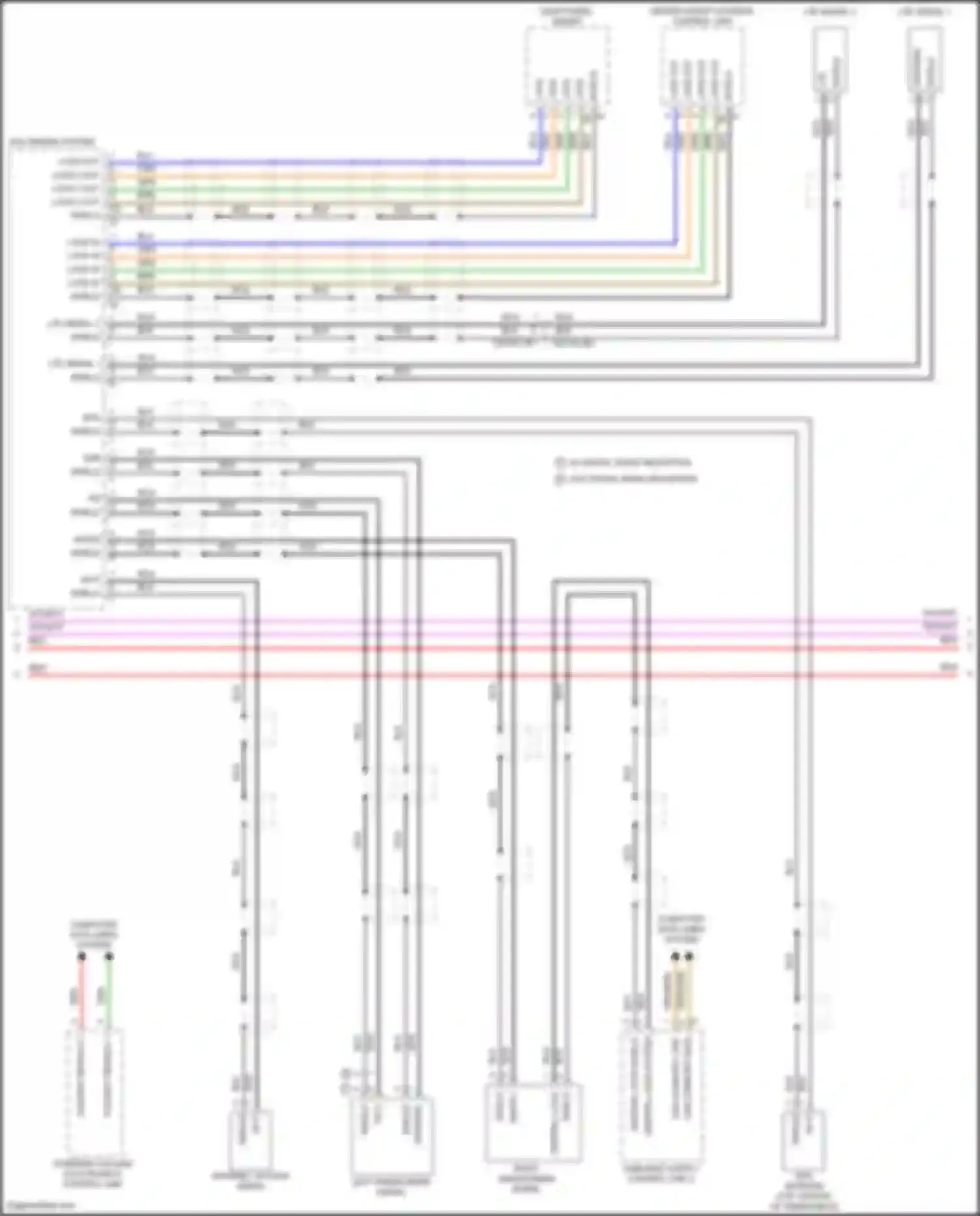 Wiring diagram steering column electronics control unit for Porsche 911 Carrera 4S 992 (2018-2024) (6 of 11)