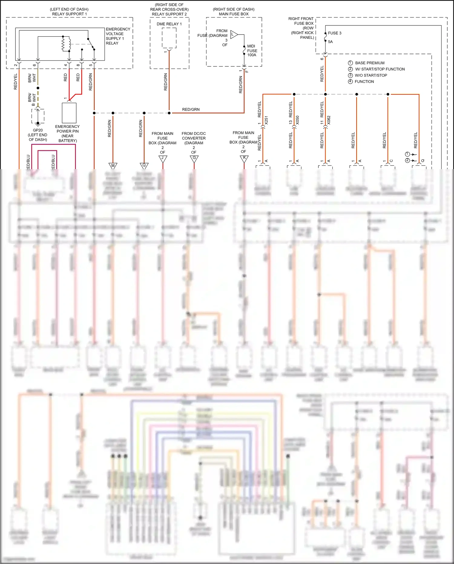 Wiring diagram central processor for Porsche 911 Carrera GTS 991 facelift (2015-2019) (9 of 28)